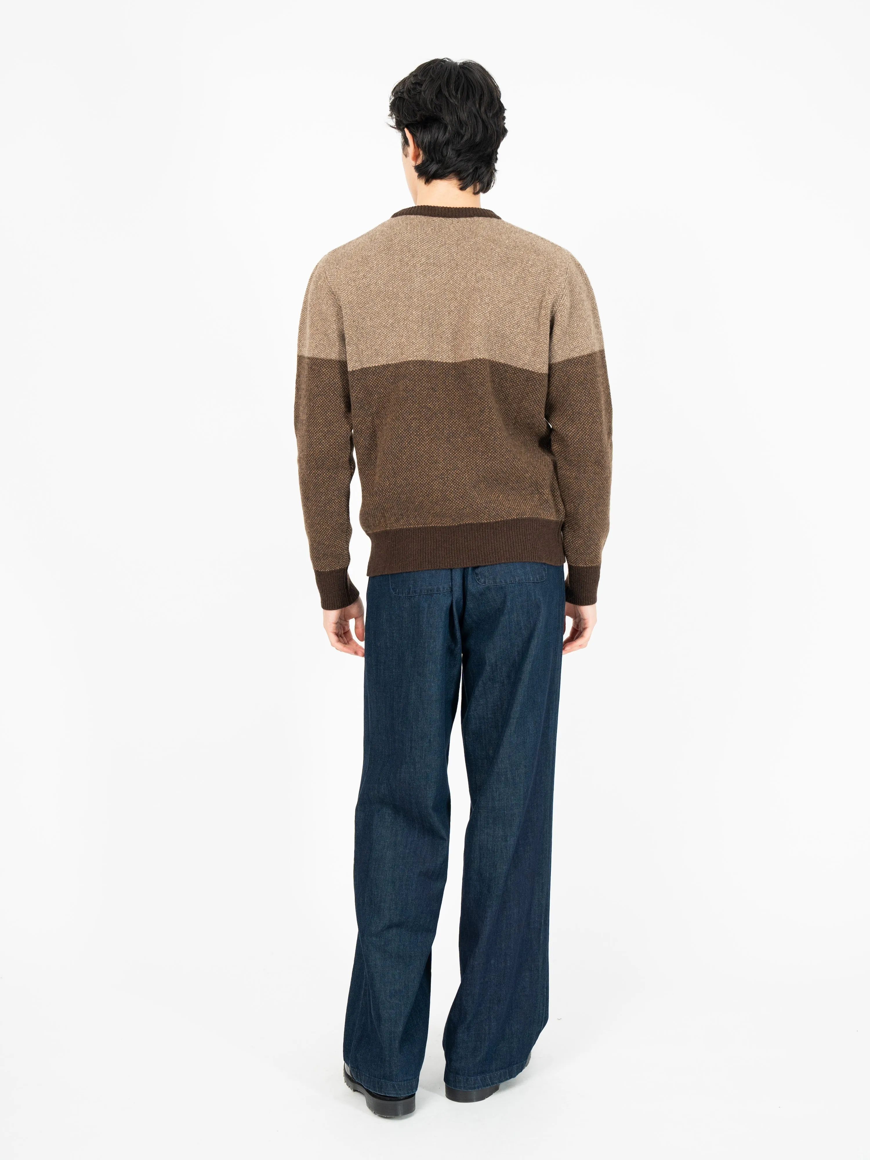 Blenheim Jumper Keaton Brown sold by Oliver Spencer product image thumbnail 3