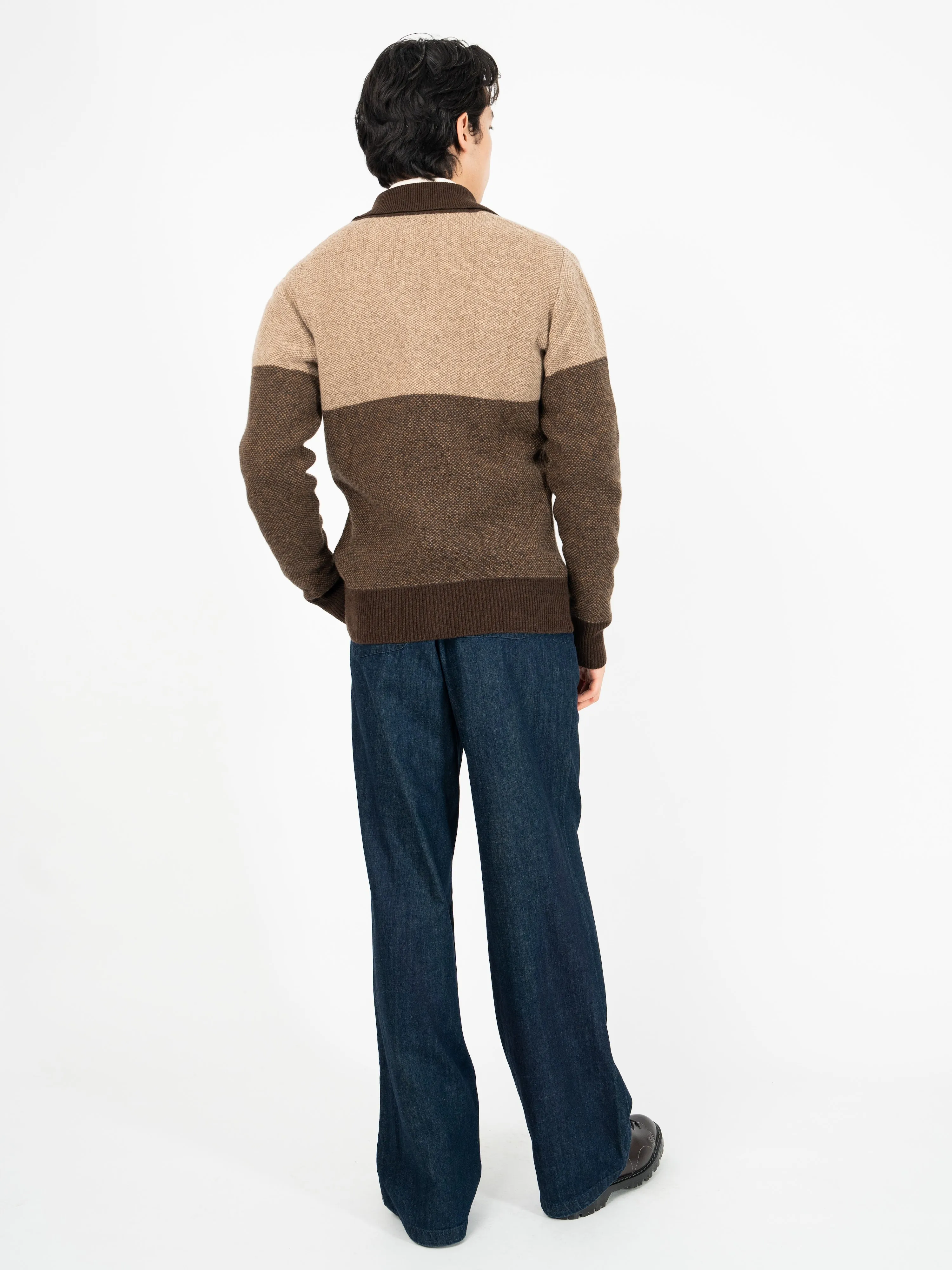 Britten Knitted Cardigan Keaton Brown sold by Oliver Spencer product image thumbnail 3