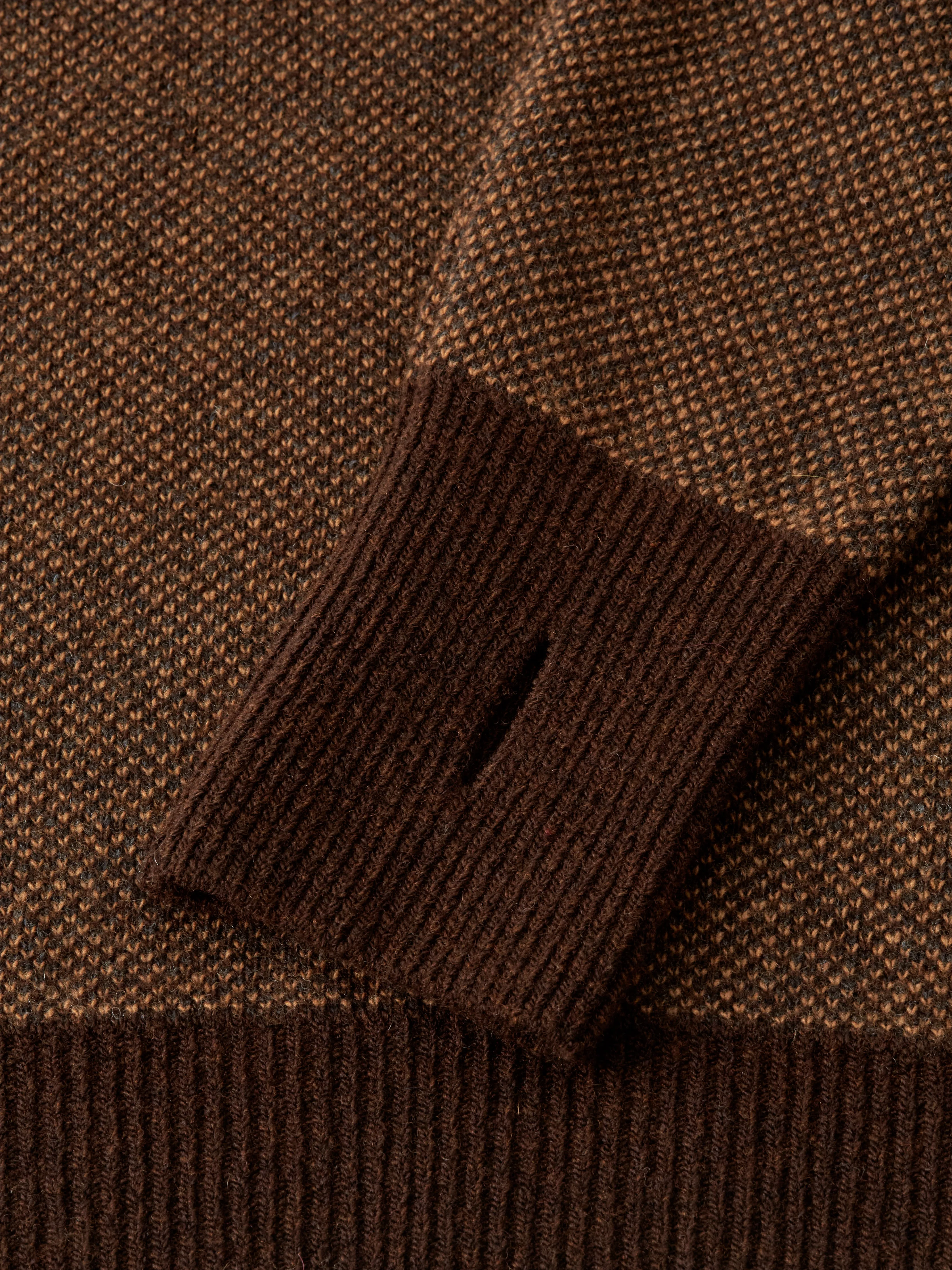 Talbot Roll Neck Jumper Keaton Brown sold by Oliver Spencer product image thumbnail 3
