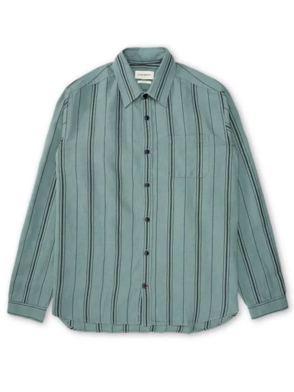 New York Special Shirt Carding Sea Green sold by Oliver Spencer