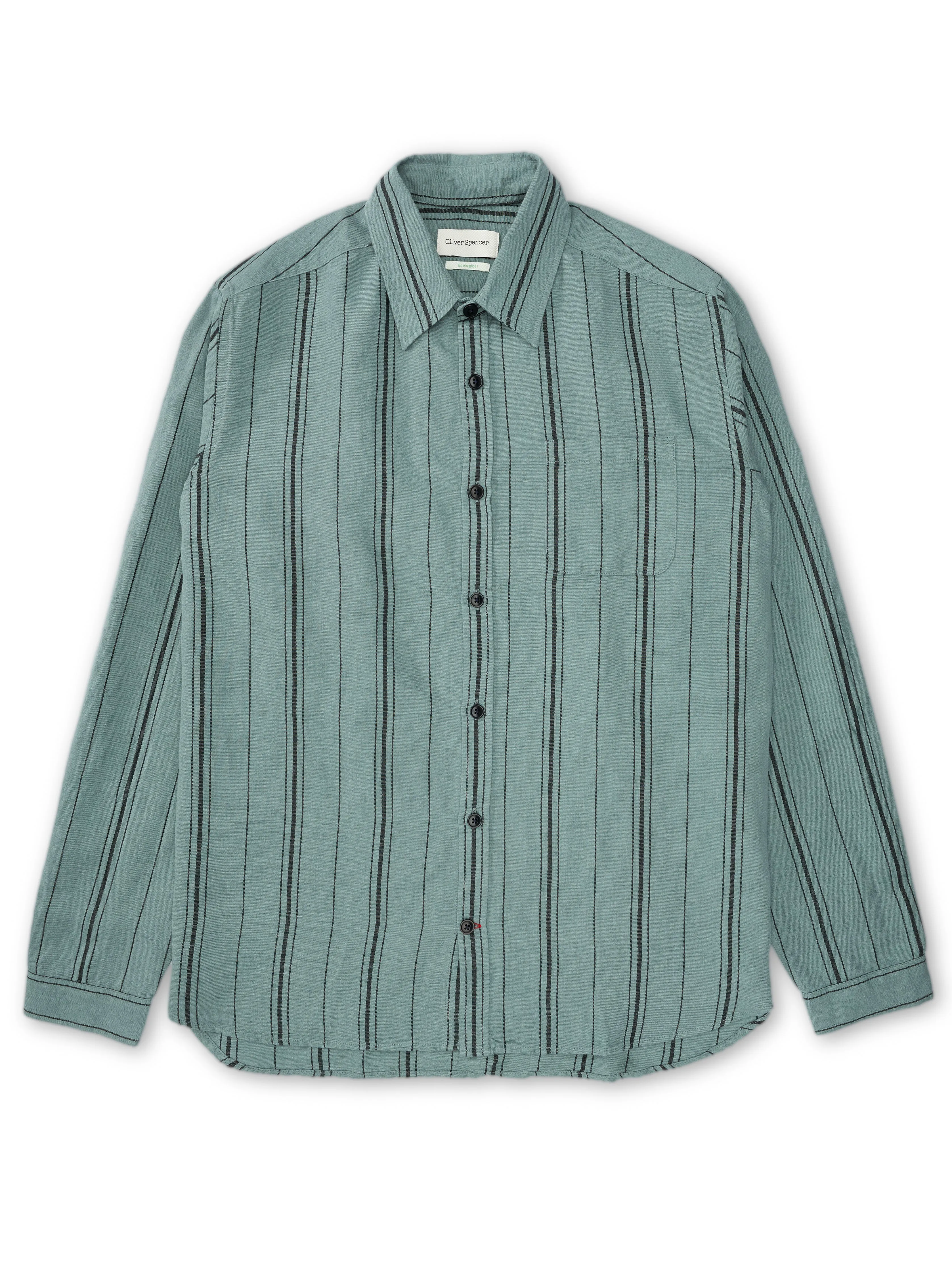 New York Special Shirt Carding Sea Green sold by Oliver Spencer