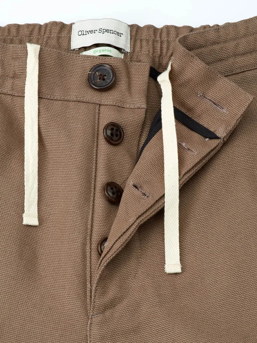 Drawstring Trousers Rhodes Taupe sold by Oliver Spencer product image thumbnail 3