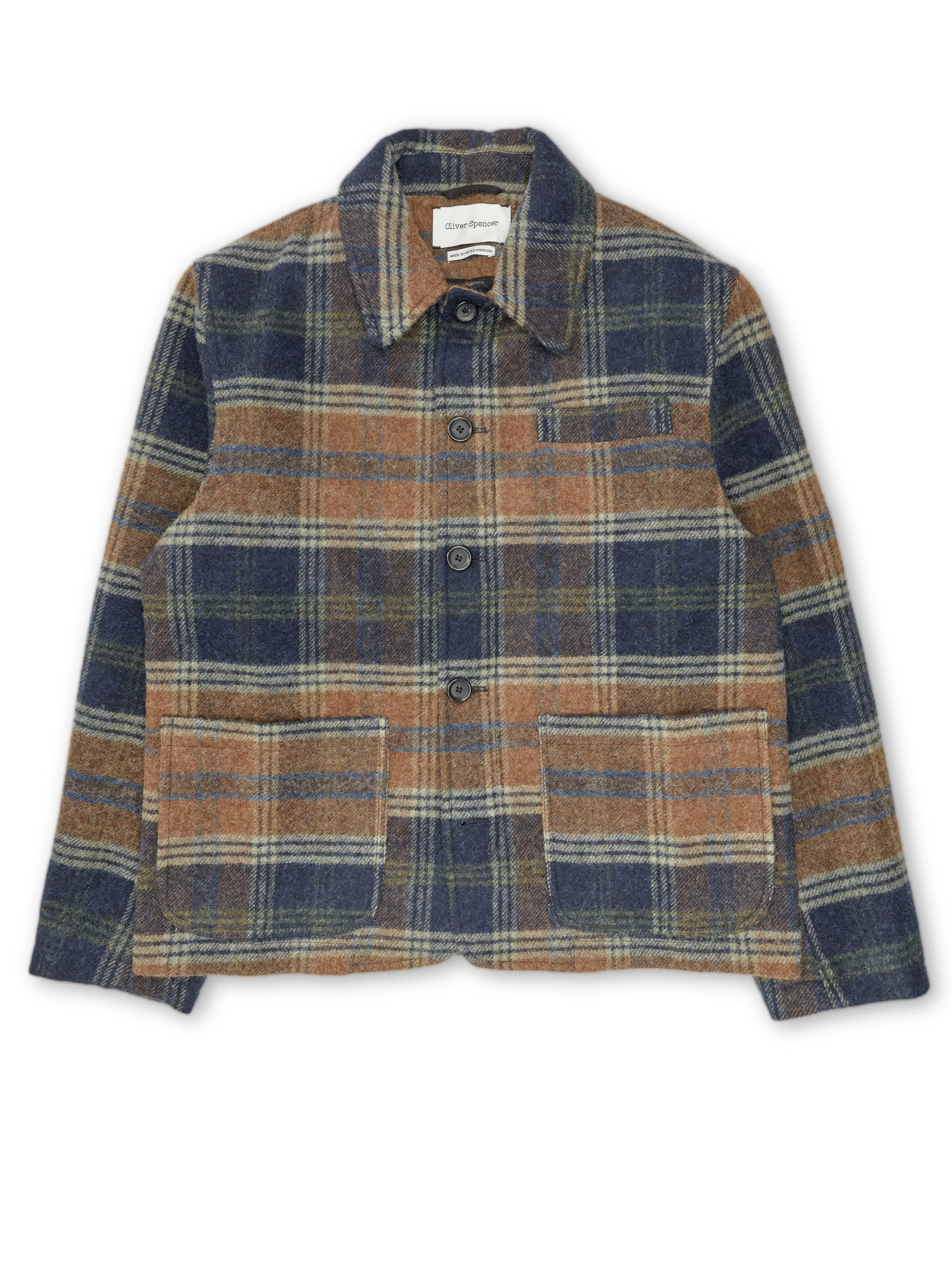 Lambeth Jacket Staunton Navy/Ginger sold by Oliver Spencer