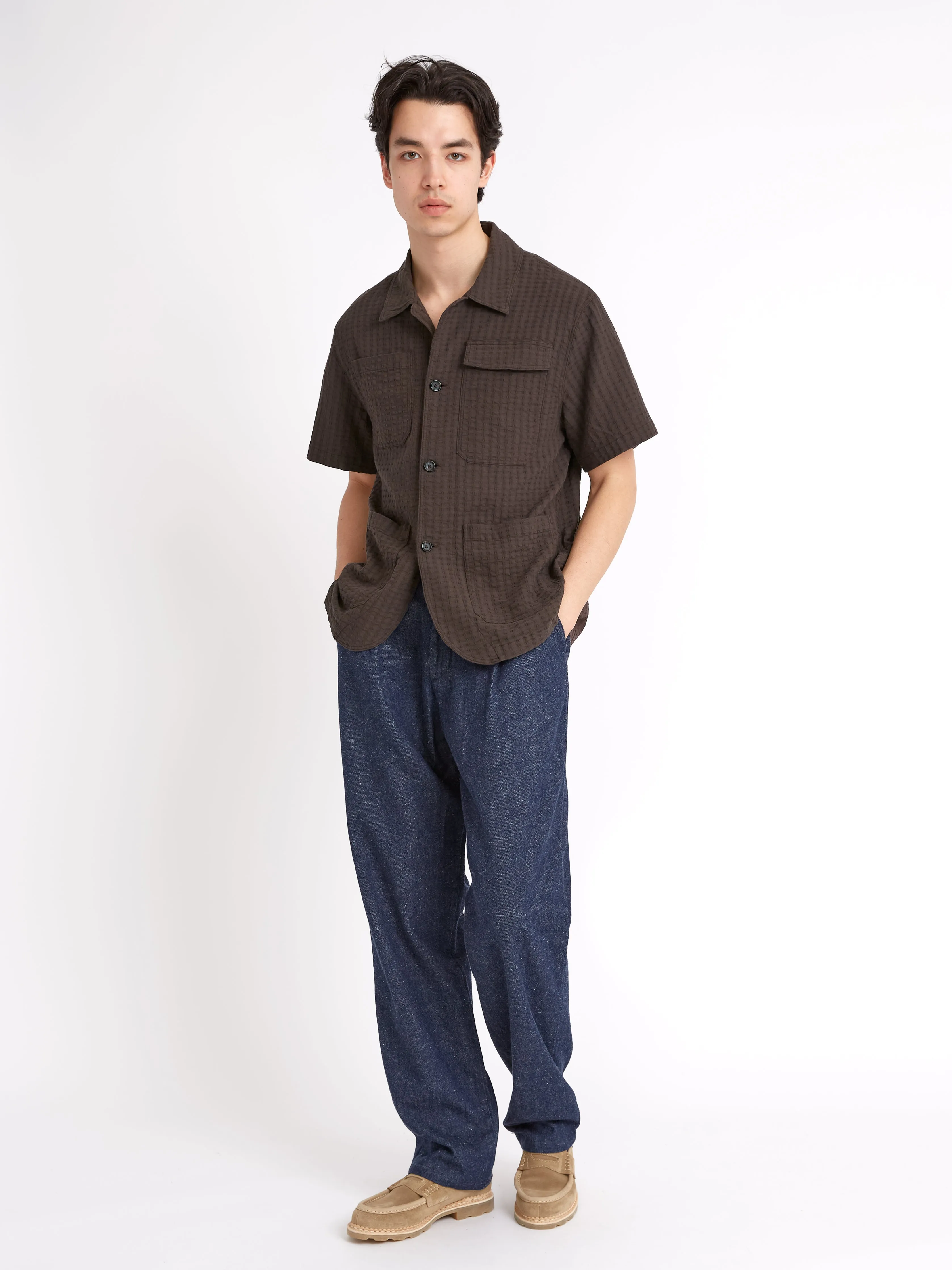 Short Sleeve Safari Shirt Sampson Brown sold by Oliver Spencer product image thumbnail 2