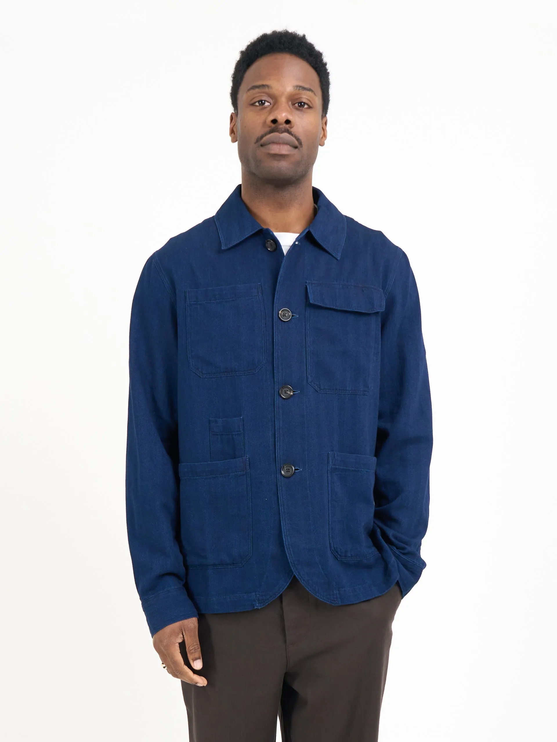 Hythe Jacket Faye Indigo Blue sold by Oliver Spencer product image thumbnail 2