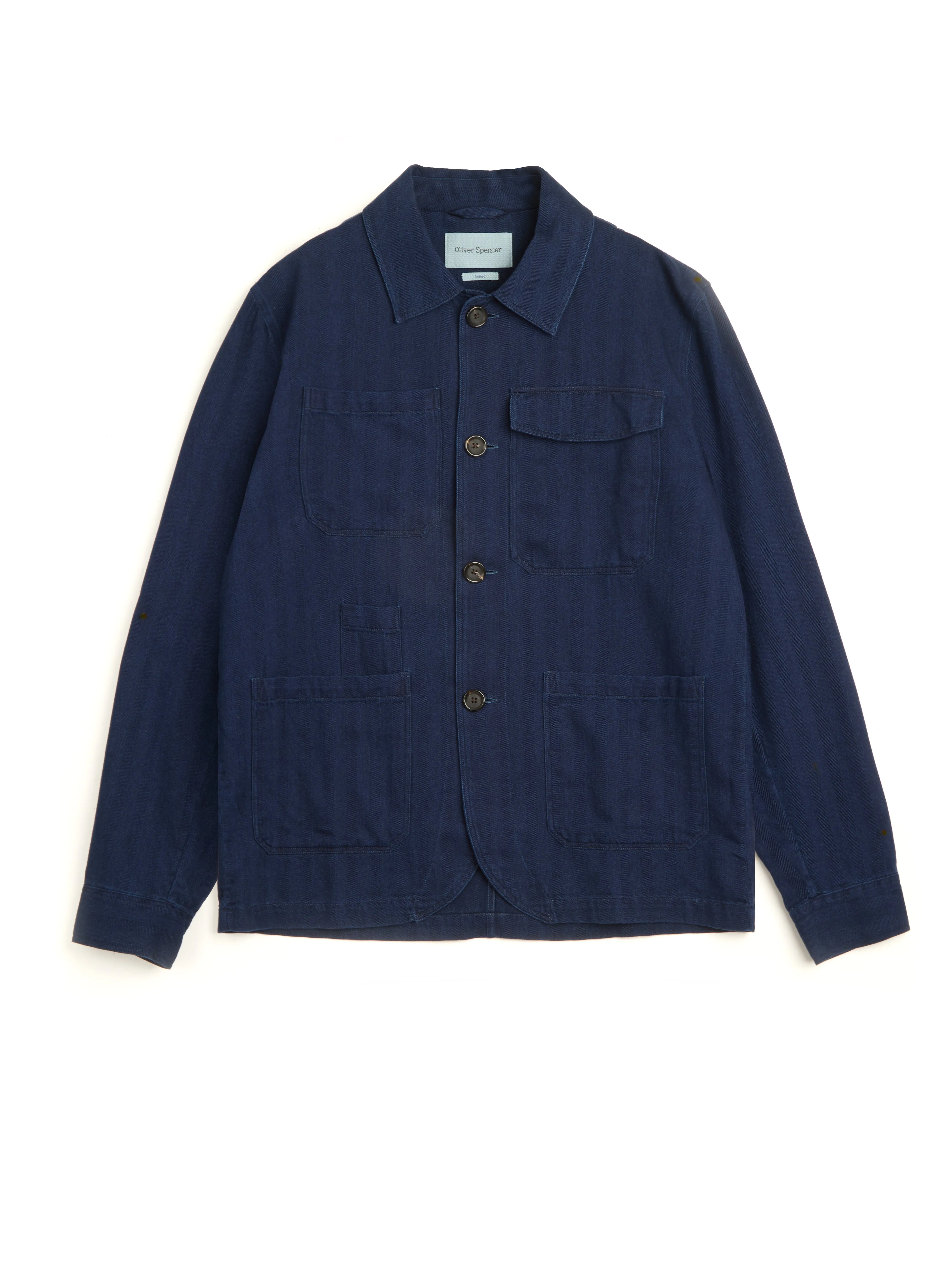 Hythe Jacket Faye Indigo Blue sold by Oliver Spencer