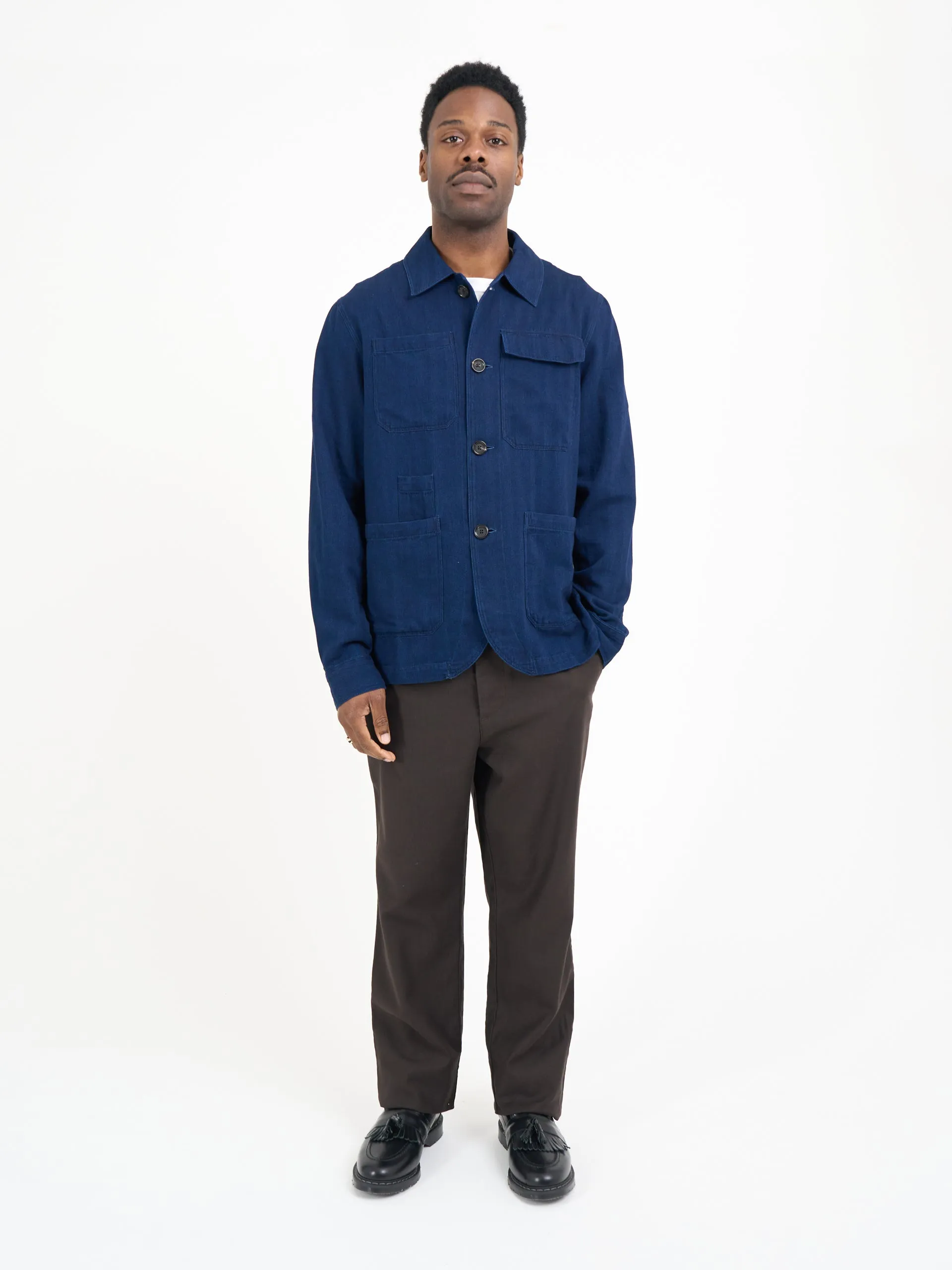 Hythe Jacket Faye Indigo Blue sold by Oliver Spencer product image thumbnail 4