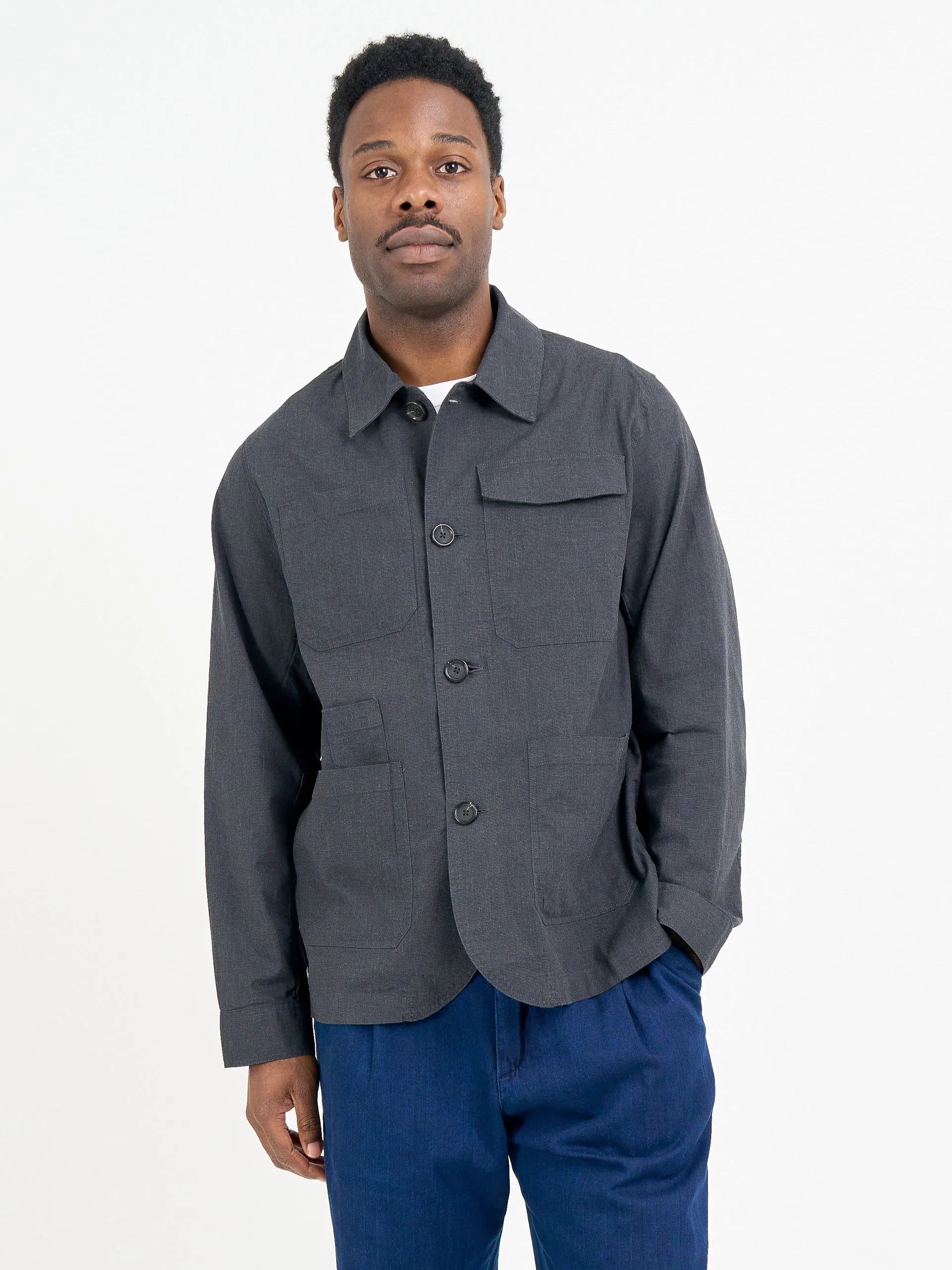 Hythe Jacket Hock Charcoal sold by Oliver Spencer product image thumbnail 2