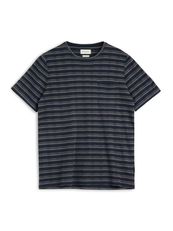 Oli's T-Shirt Braemar Navy/Grey sold by Oliver Spencer