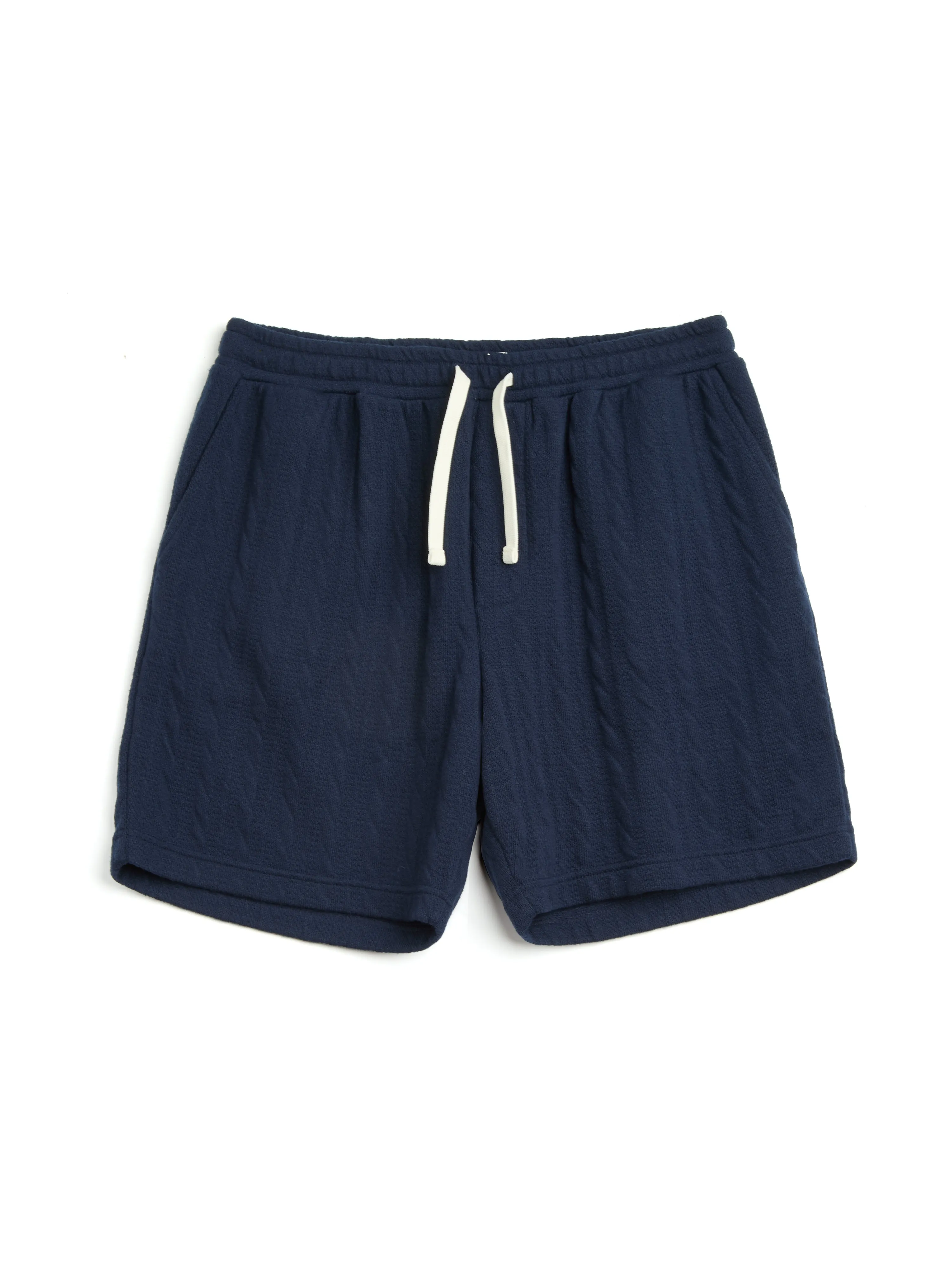 Weston Jersey Shorts Weaver Navy sold by Oliver Spencer