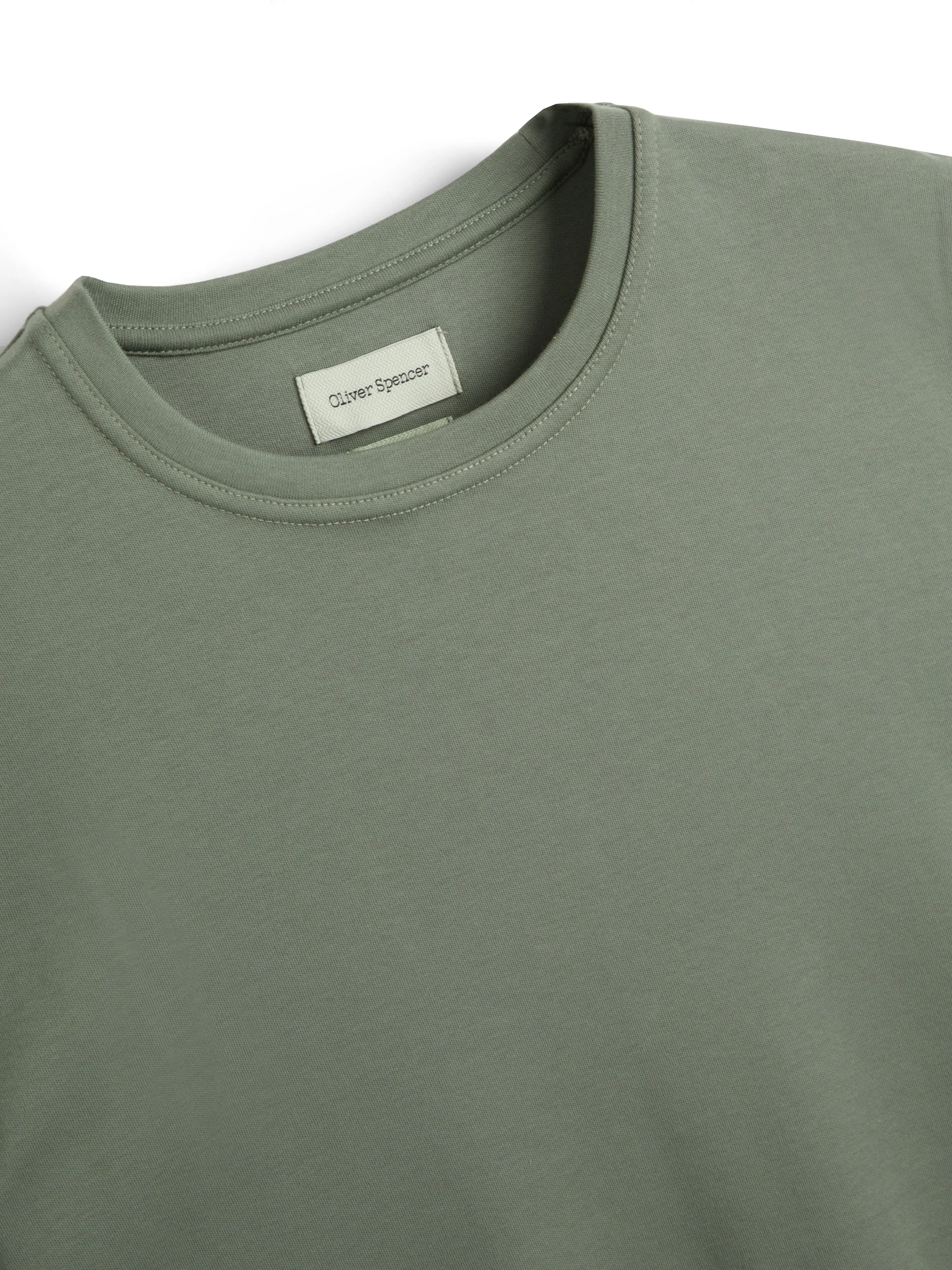 Heavy T-Shirt Tavistock Sage Green sold by Oliver Spencer product image thumbnail 2