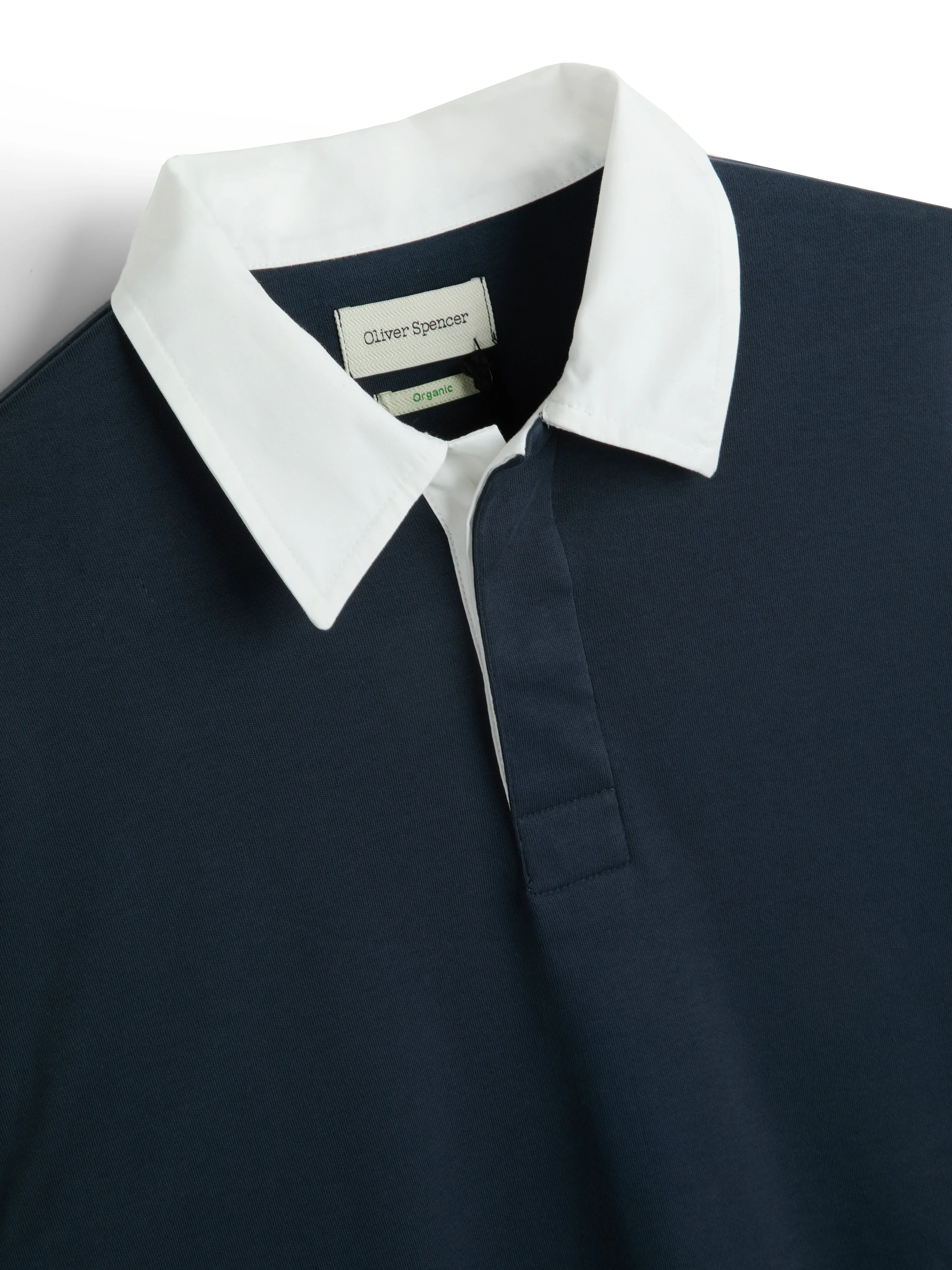 Heavy Long Sleeve Rugby Top Tavistock Navy sold by Oliver Spencer product image thumbnail 3