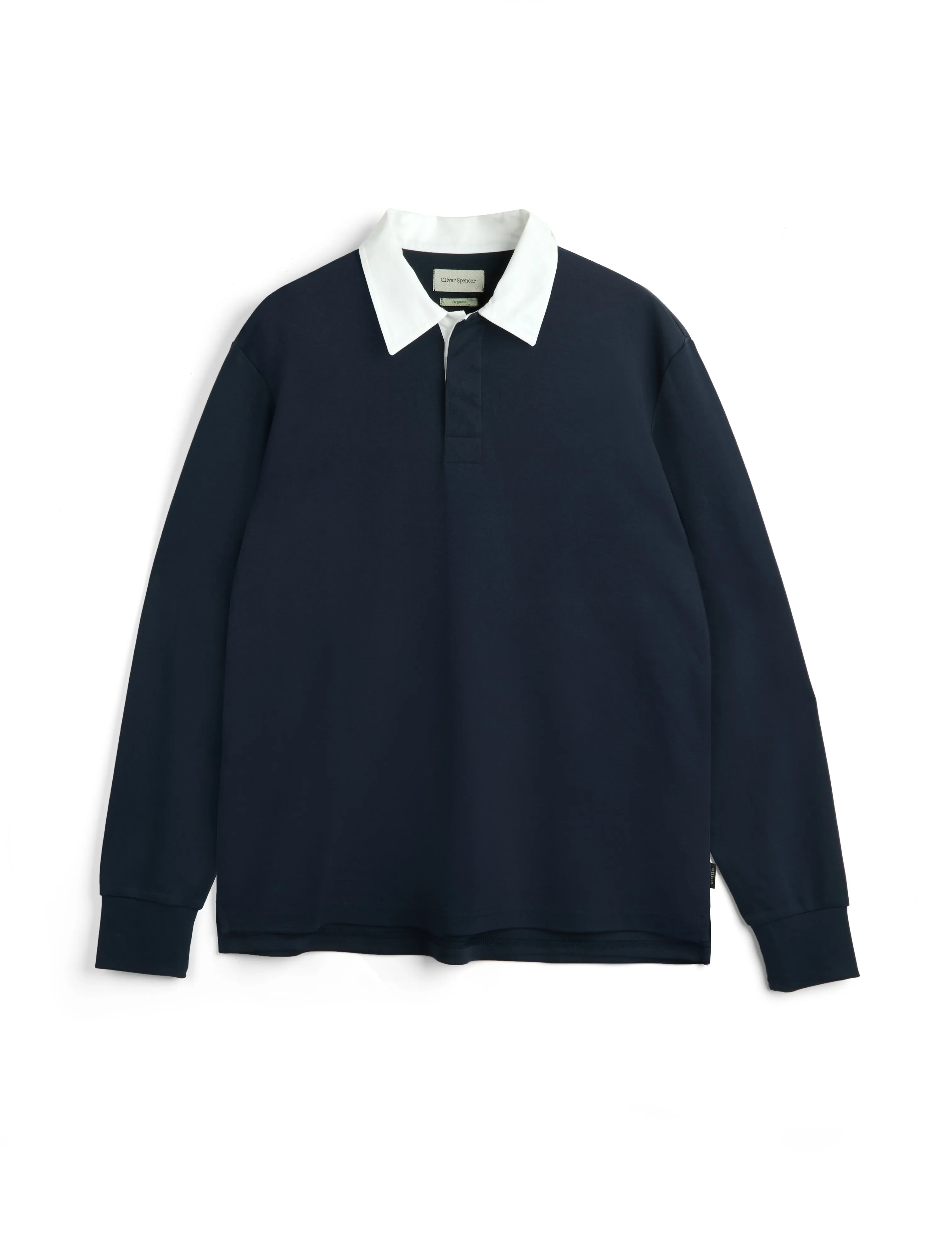 Heavy Long Sleeve Rugby Top Tavistock Navy sold by Oliver Spencer