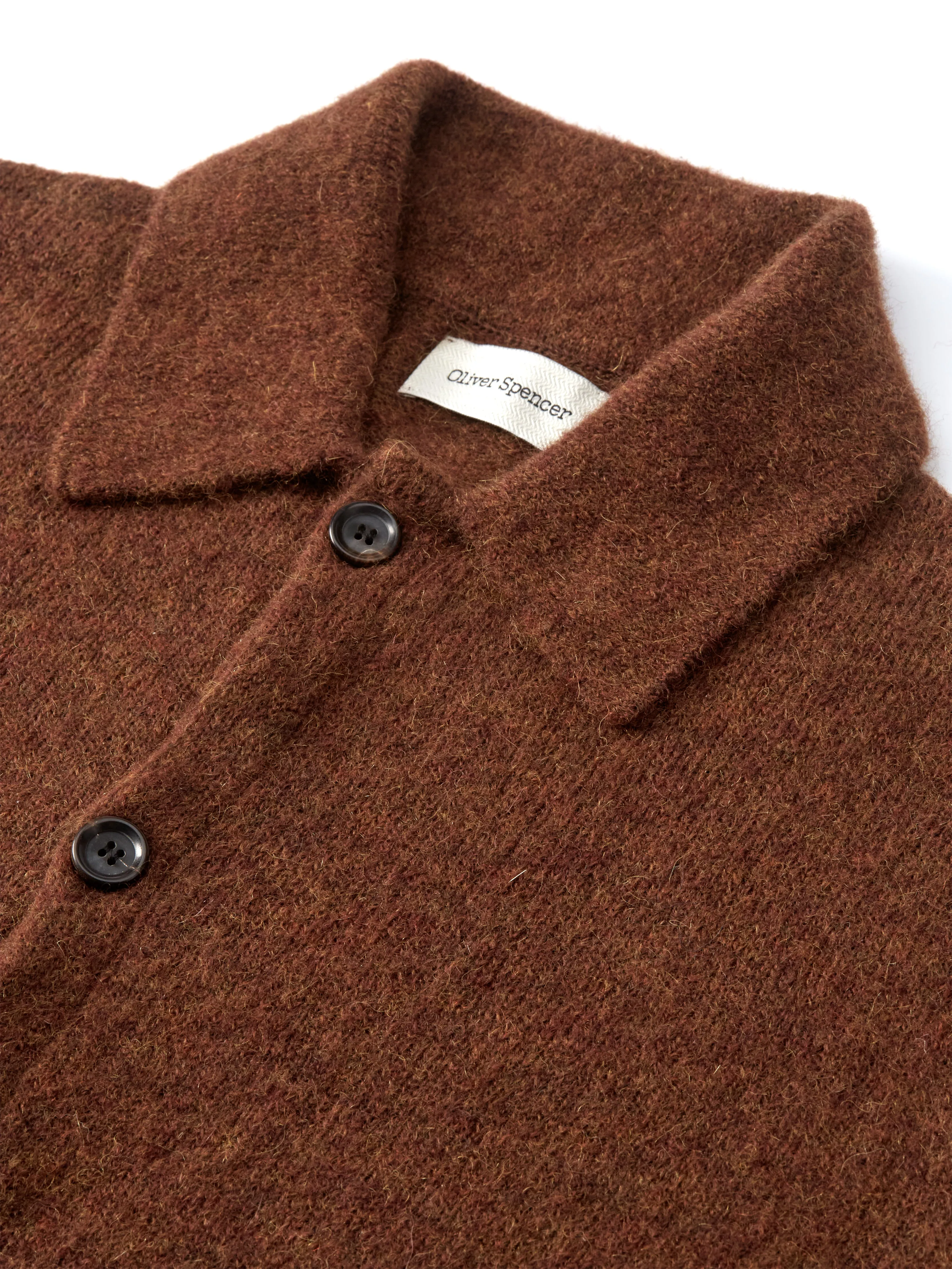 Britten Knitted Cardigan Rosen Brown sold by Oliver Spencer product image thumbnail 4