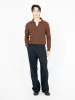 Britten Knitted Cardigan Rosen Brown sold by Oliver Spencer