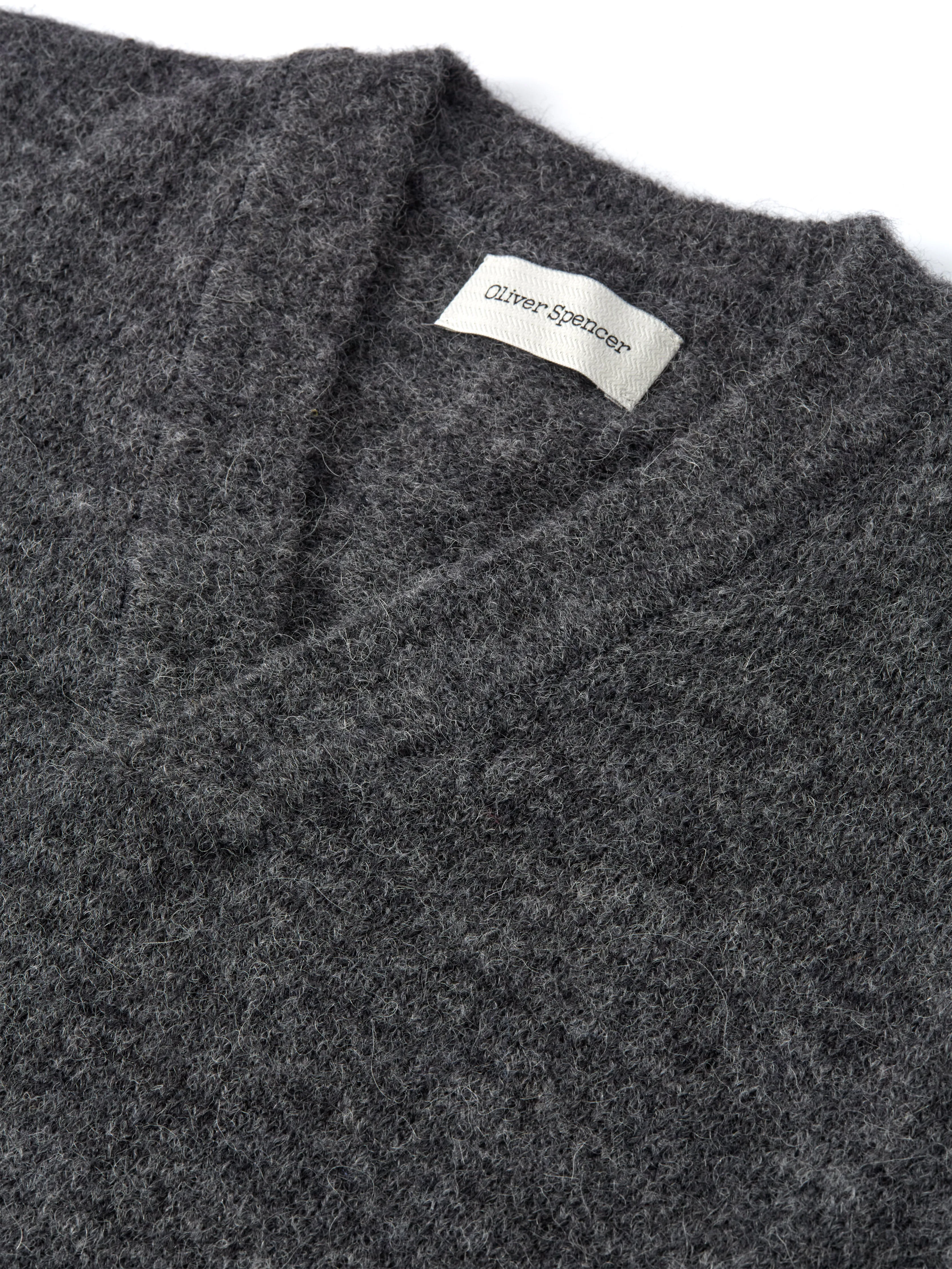 Graves V Neck Vest Rosen Grey sold by Oliver Spencer product image thumbnail 4