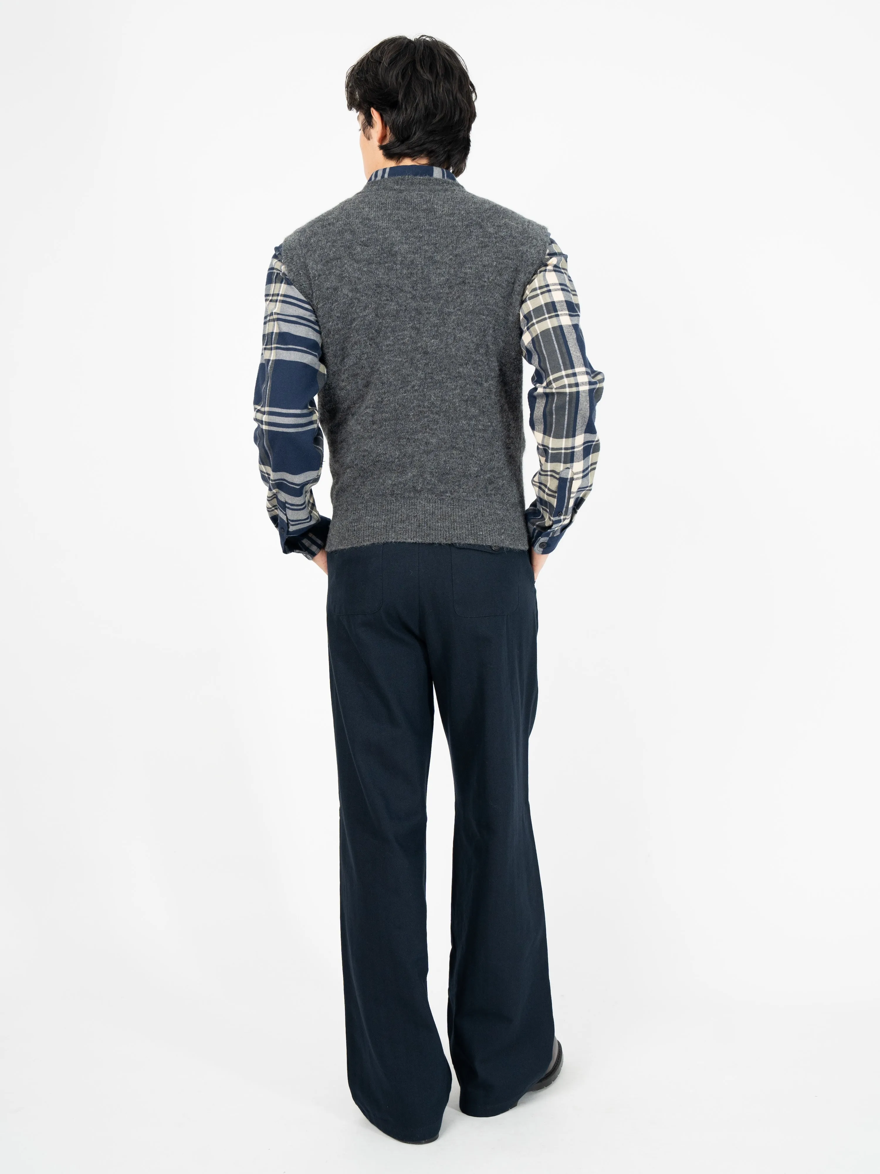 Graves V Neck Vest Rosen Grey sold by Oliver Spencer product image thumbnail 3