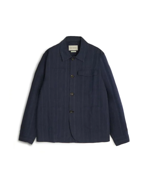 Hythe Jacket Evans Blue sold by Oliver Spencer