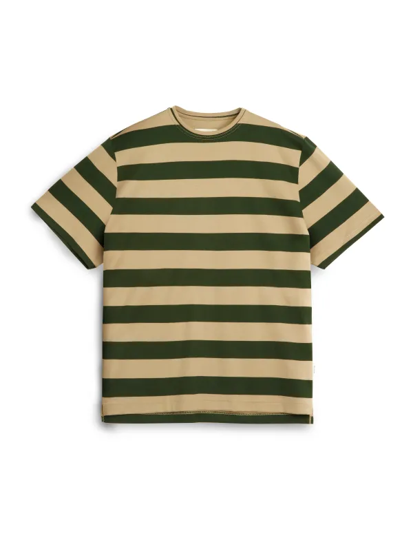 Box T-Shirt Borrowdale Green/Beige sold by Oliver Spencer