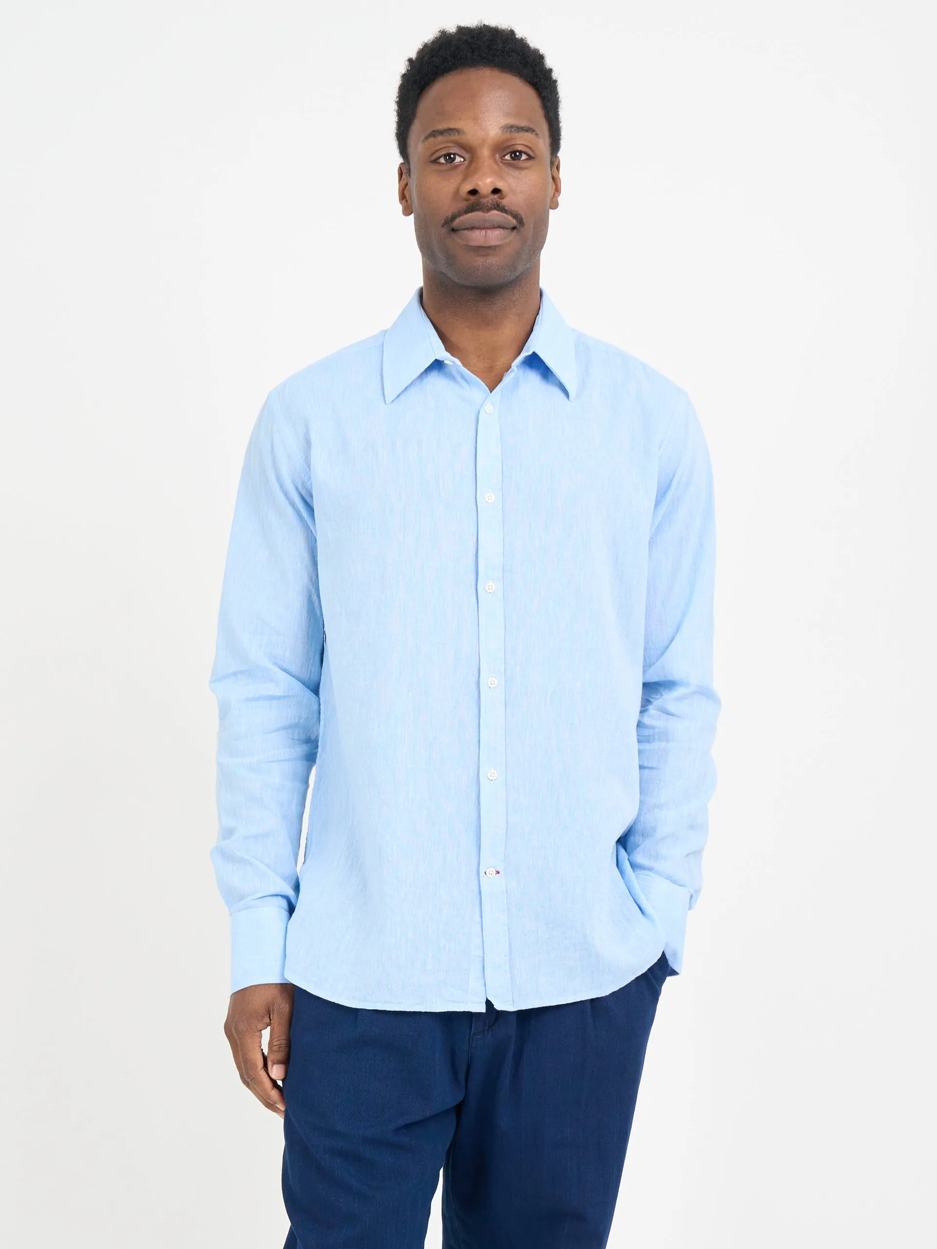 New York Special Shirt Perkins Blue sold by Oliver Spencer product image thumbnail 4