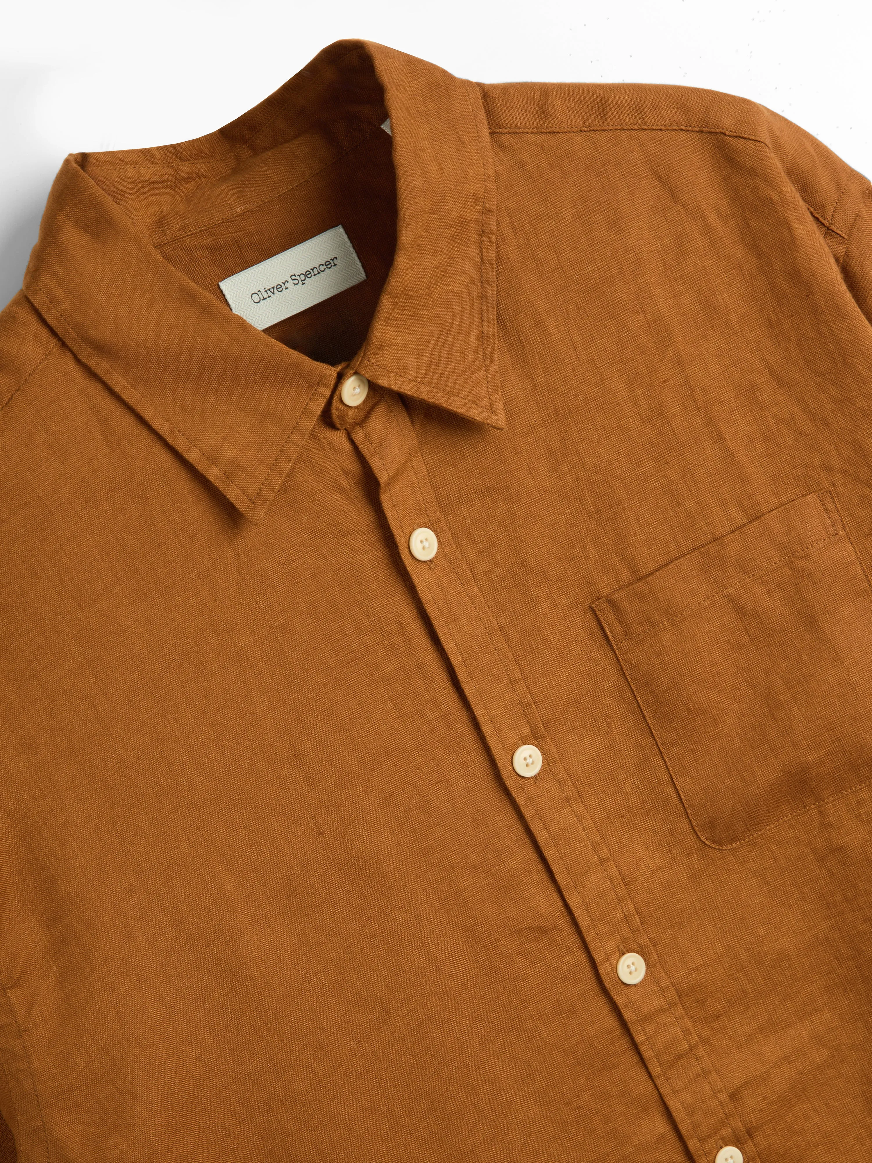 New York Special Shirt Bridford Orange sold by Oliver Spencer product image thumbnail 5