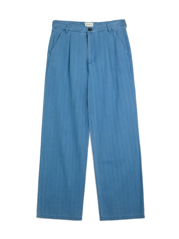 Orsman Trousers Bosworth Indigo sold by Oliver Spencer