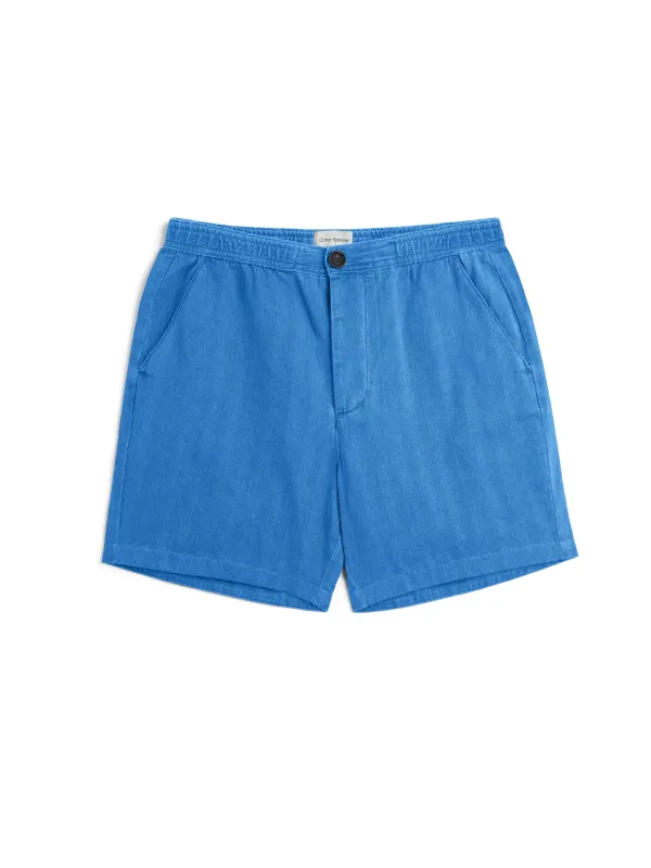 Osborne Drawstring Shorts Bosworth Indigo sold by Oliver Spencer