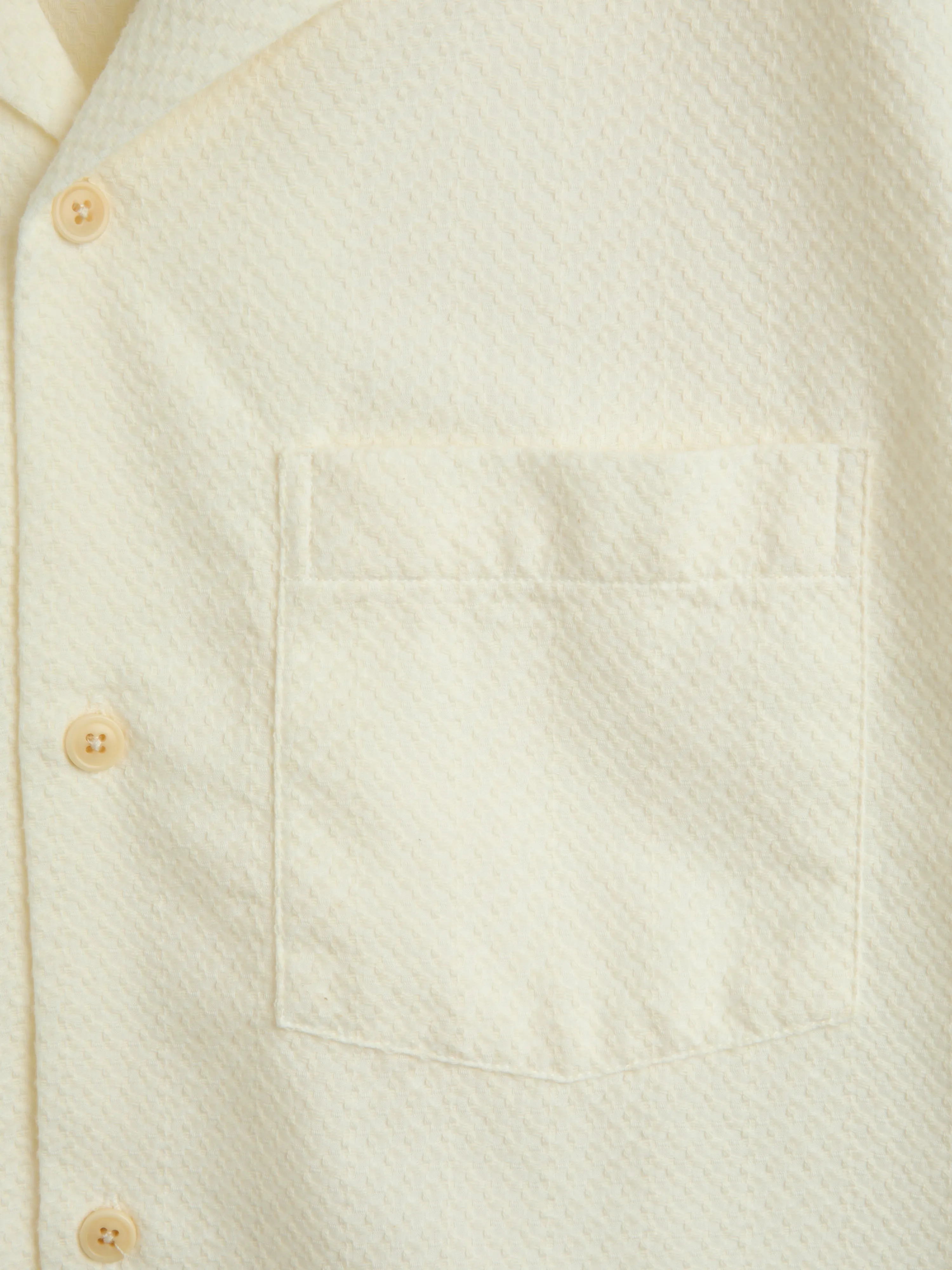 Havana Short Sleeve Shirt Draper Cream sold by Oliver Spencer product image thumbnail 3