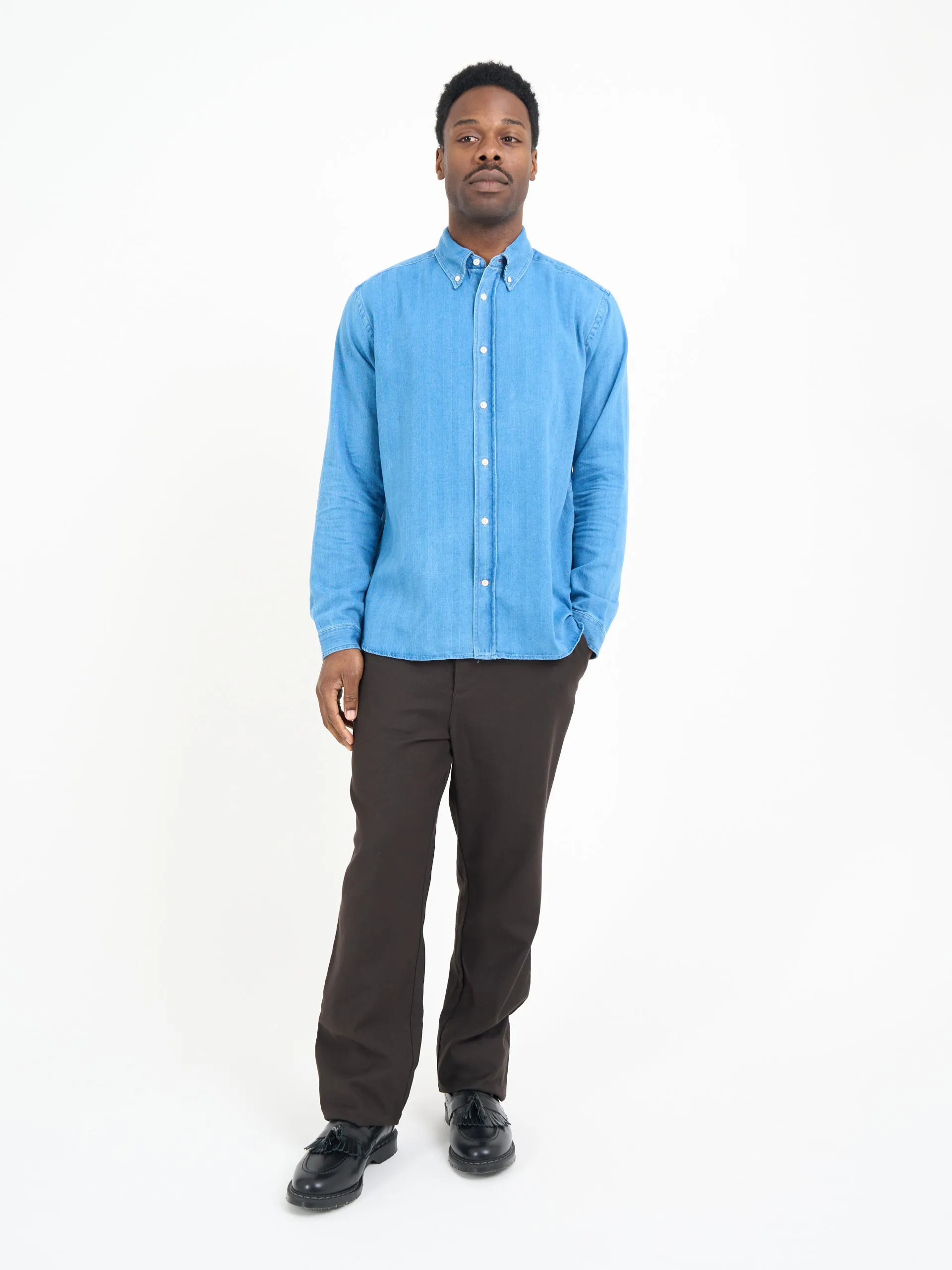 Brook Shirt Bosworth Indigo sold by Oliver Spencer product image thumbnail 2