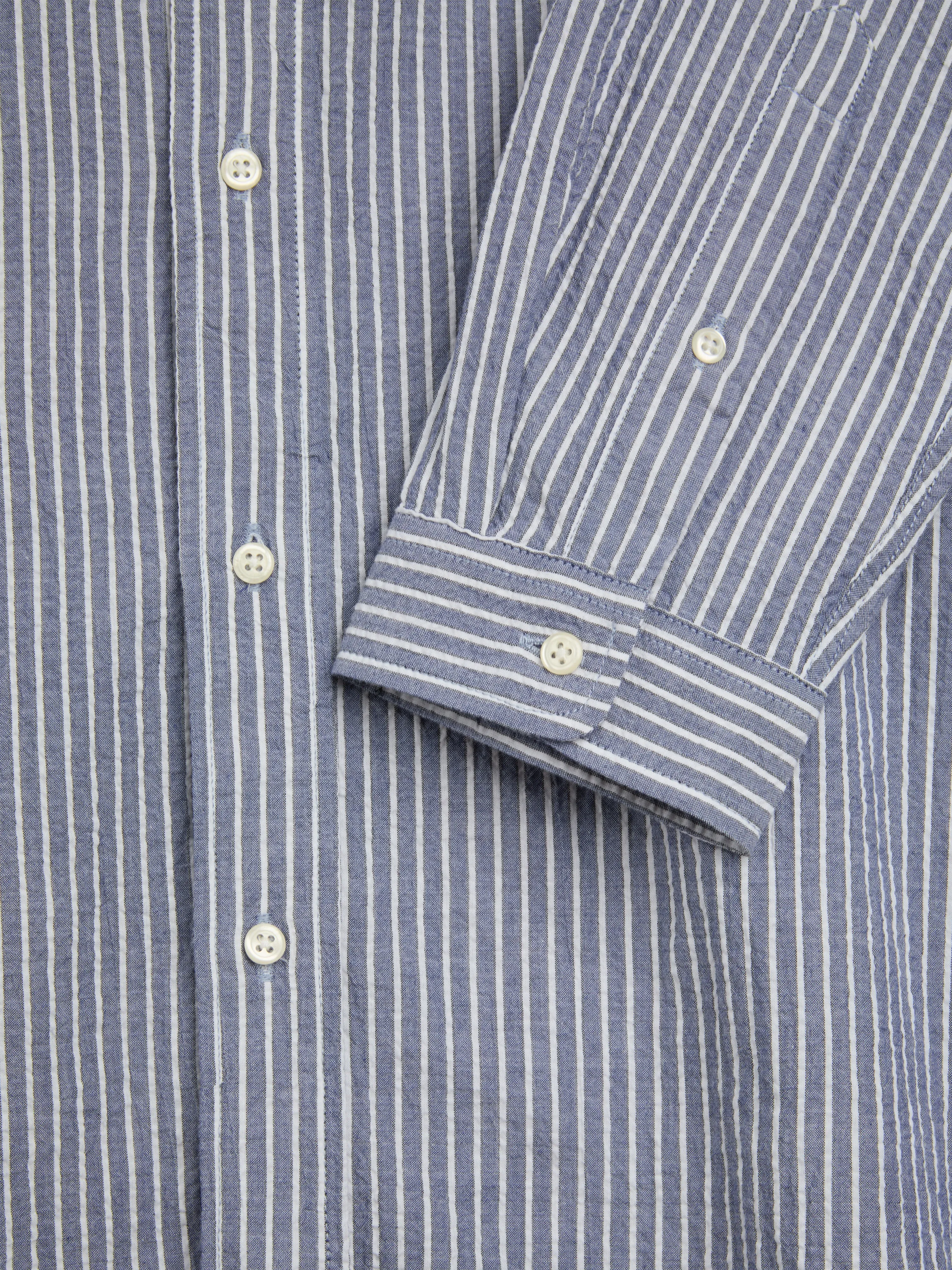 Brook Shirt Finch Blue/White sold by Oliver Spencer product image thumbnail 4
