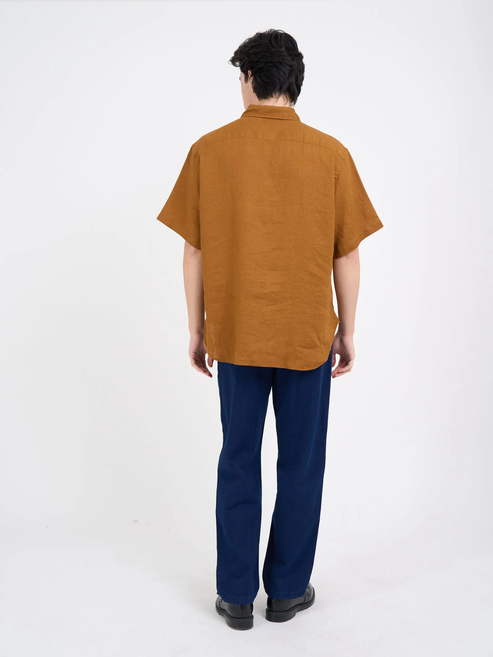 Atlanta Short Sleeve Shirt Bridford Orange sold by Oliver Spencer product image thumbnail 3
