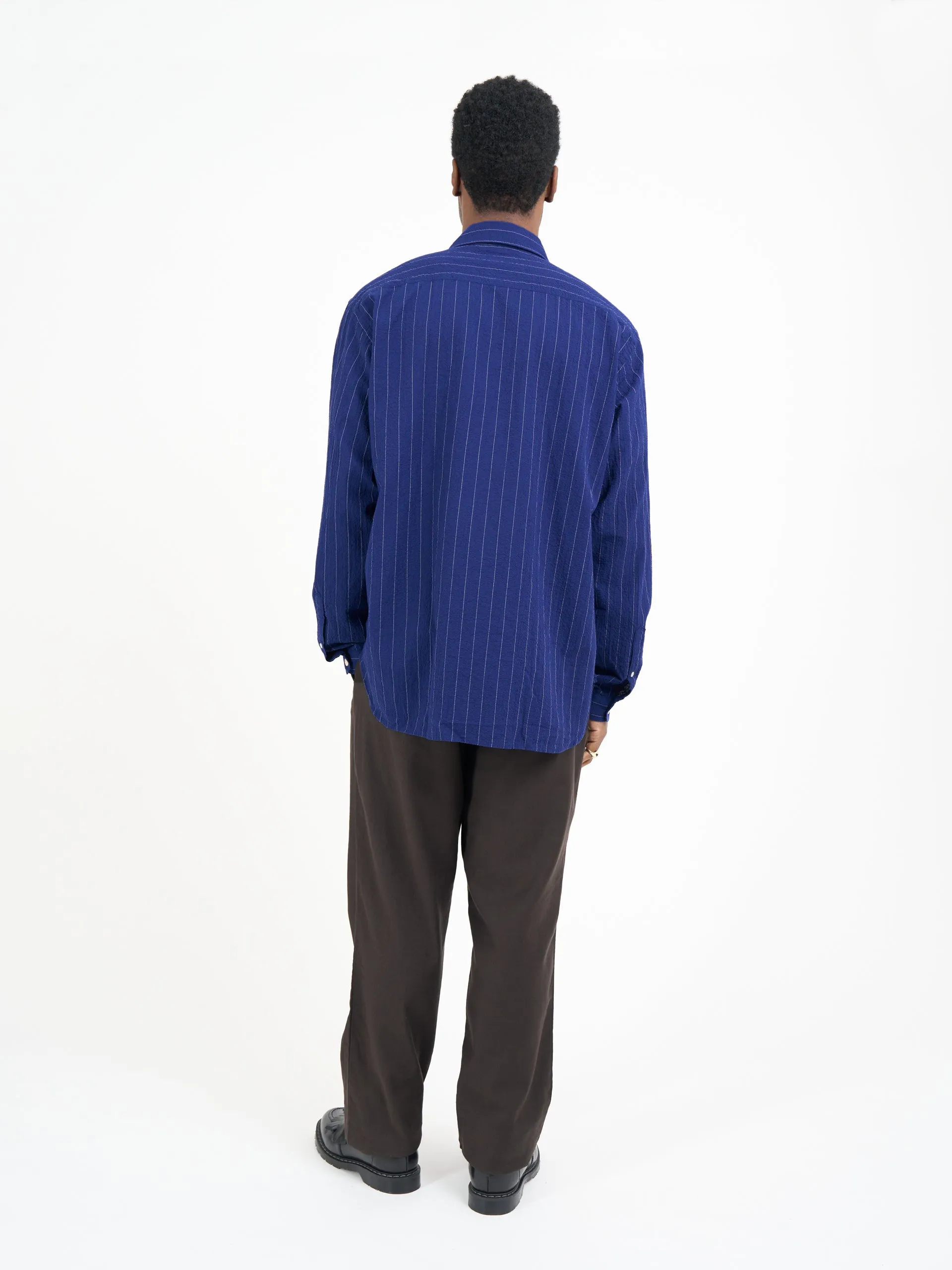 Atlanta Long Sleeve Shirt Patterson Blue sold by Oliver Spencer product image thumbnail 3