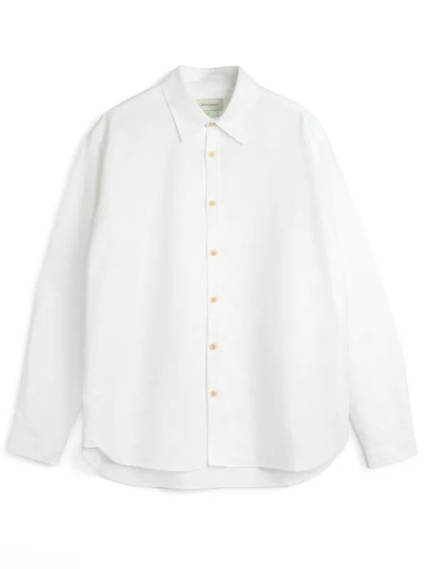 Atlanta Long Sleeve Shirt Brecon White sold by Oliver Spencer