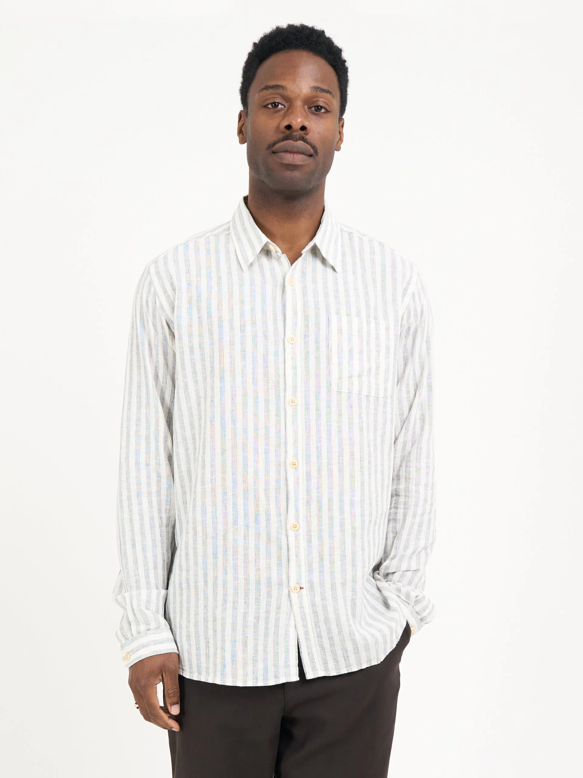 New York Special Shirt Hardman White/Grey sold by Oliver Spencer product image thumbnail 4