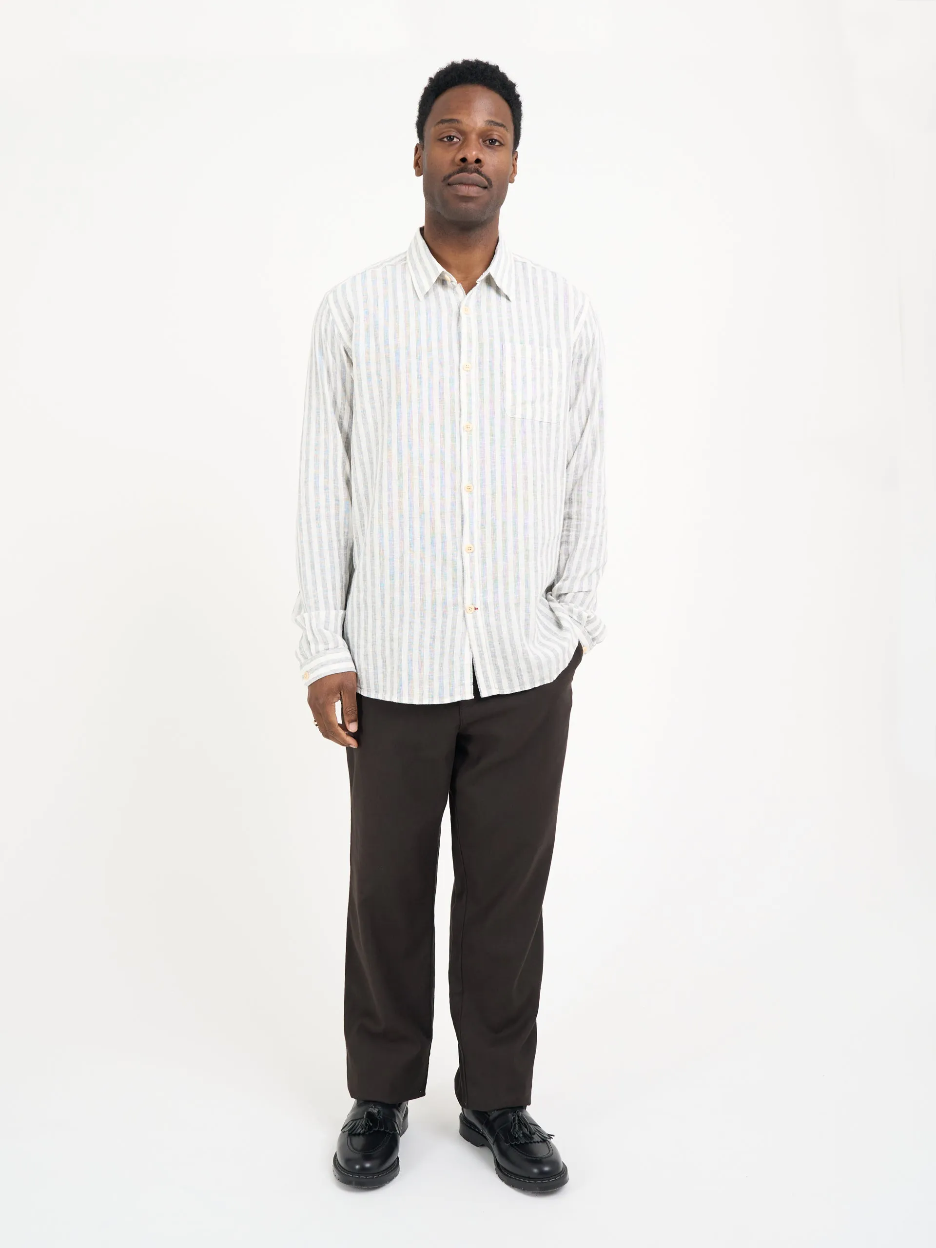 New York Special Shirt Hardman White/Grey sold by Oliver Spencer product image thumbnail 2