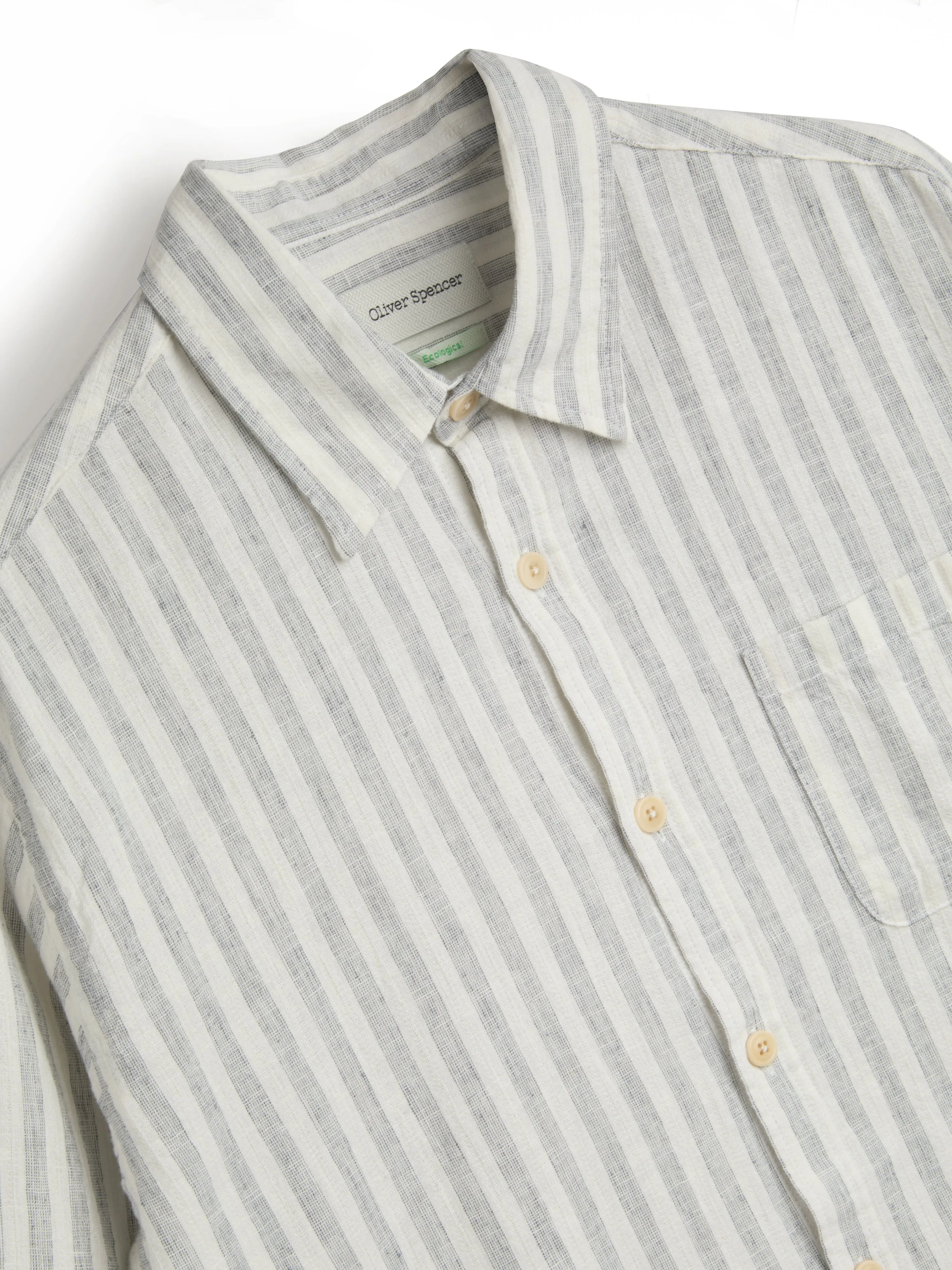 New York Special Shirt Hardman White/Grey sold by Oliver Spencer product image thumbnail 5