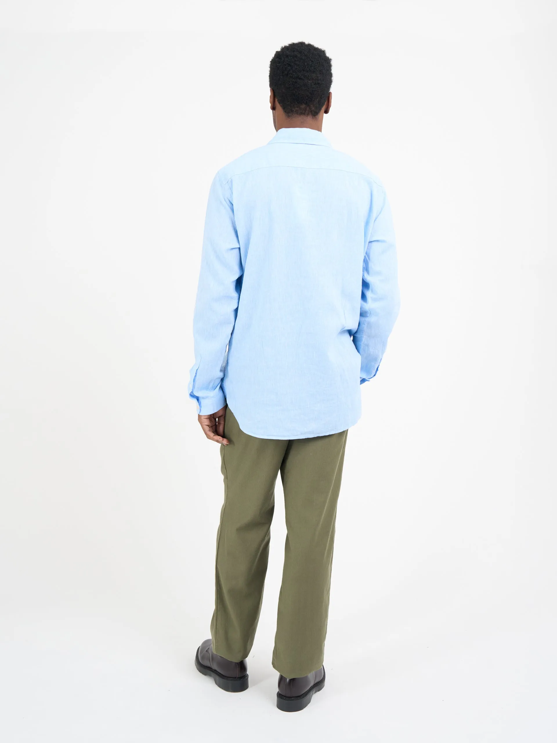 Conduit Classic Shirt Perkins Blue sold by Oliver Spencer product image thumbnail 3
