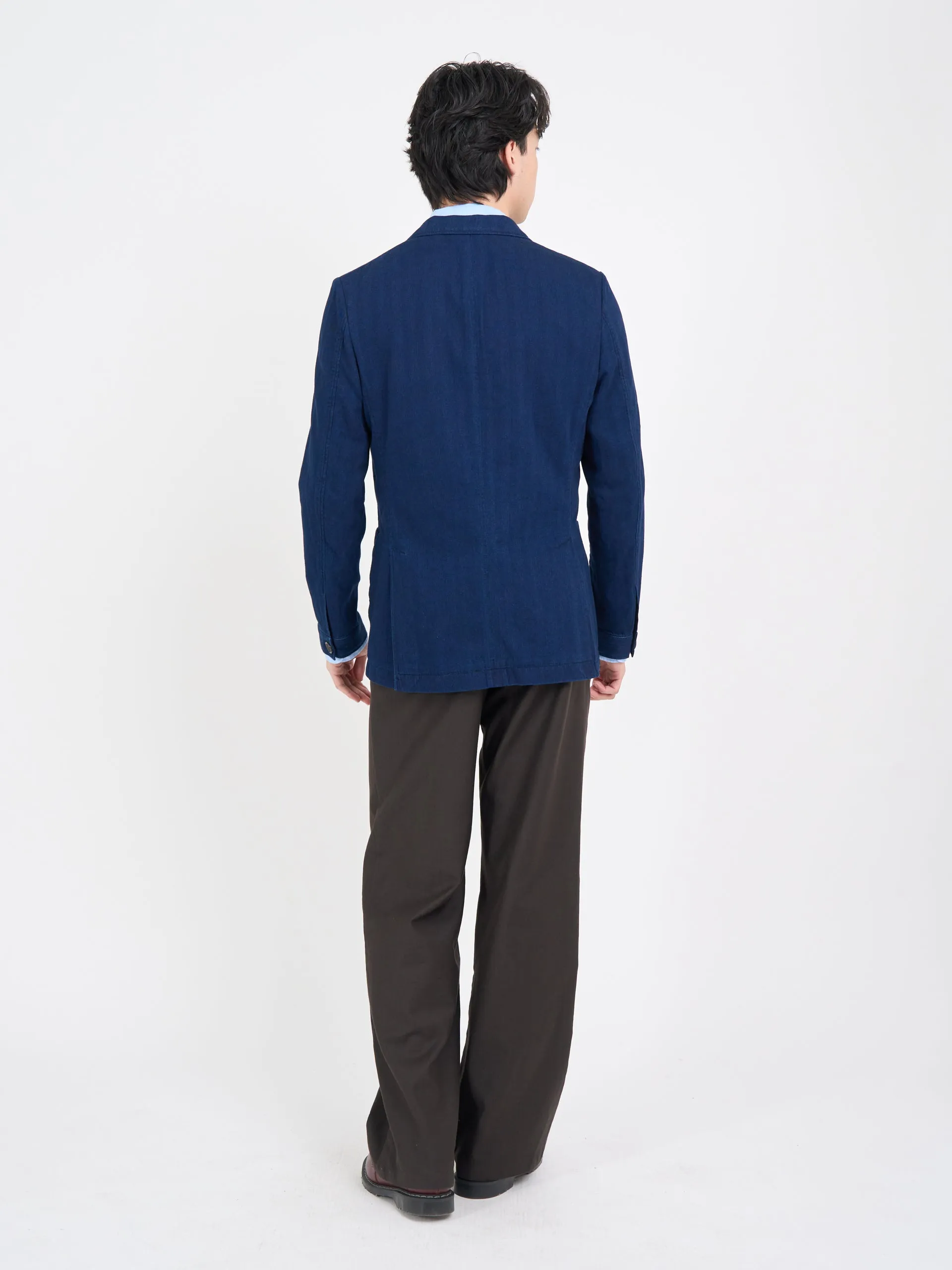 Double Breasted Jacket Faye Indigo Blue sold by Oliver Spencer product image thumbnail 3