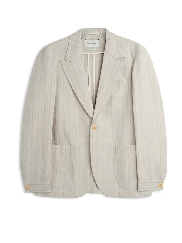 Laurel Jacket Brenner Sand sold by Oliver Spencer