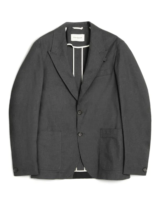 Mansfield Jacket Hock Charcoal sold by Oliver Spencer
