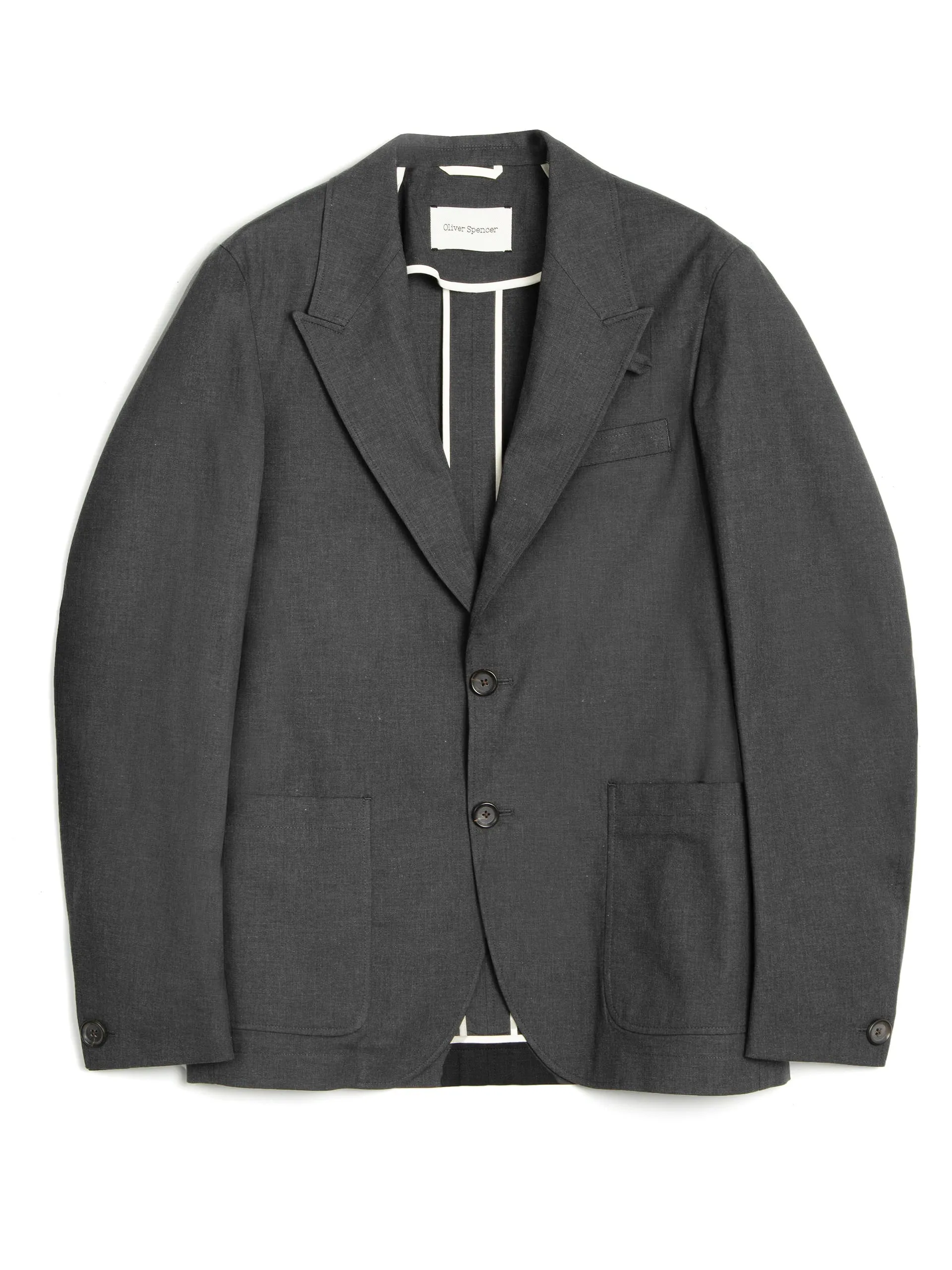 Mansfield Jacket Hock Charcoal sold by Oliver Spencer