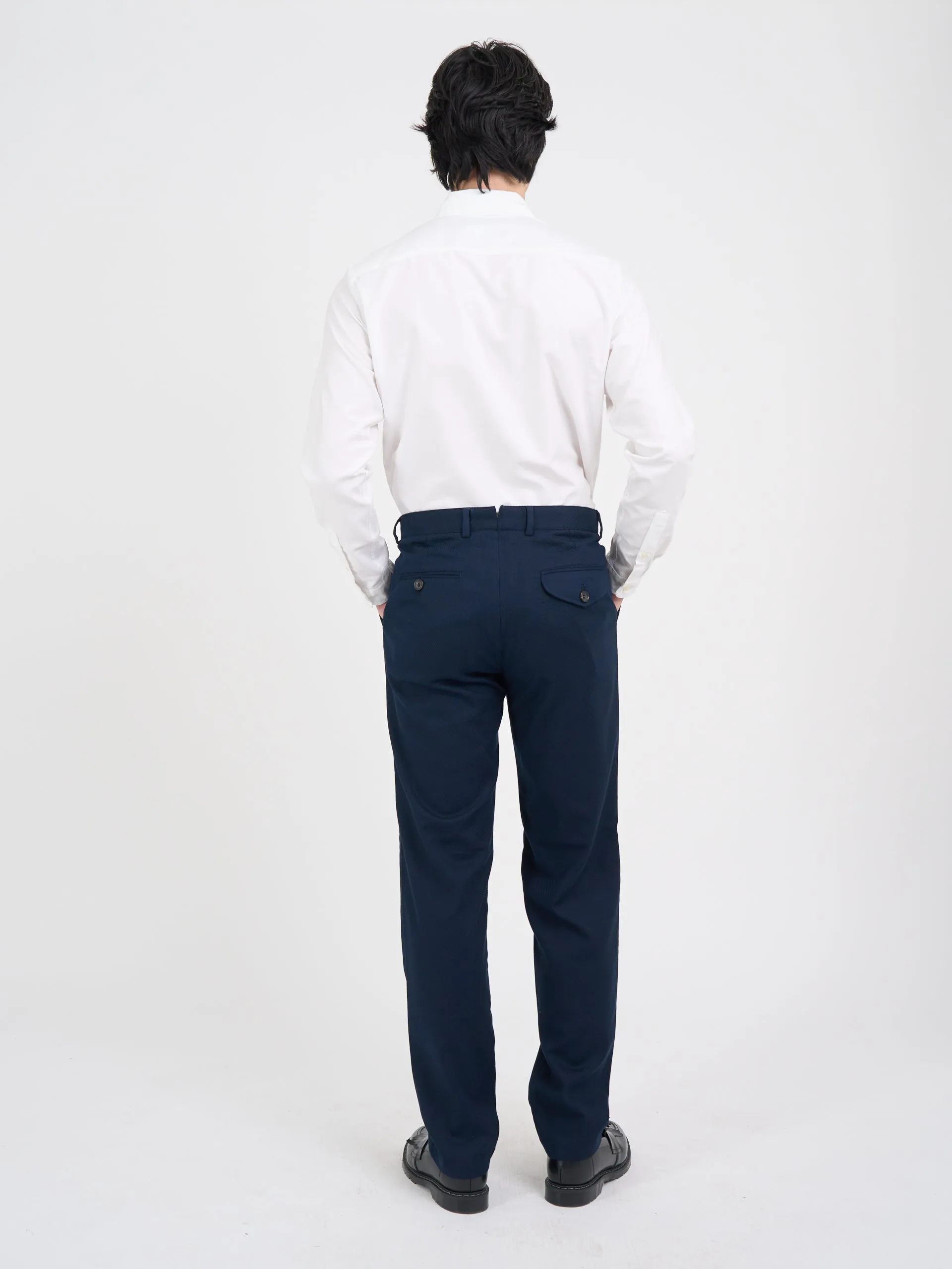 Fishtail Trousers Carmack Navy sold by Oliver Spencer product image thumbnail 3