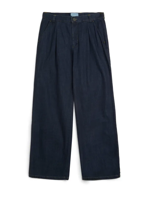 Orsman Trousers Mullins Denim Indigo Rinse sold by Oliver Spencer