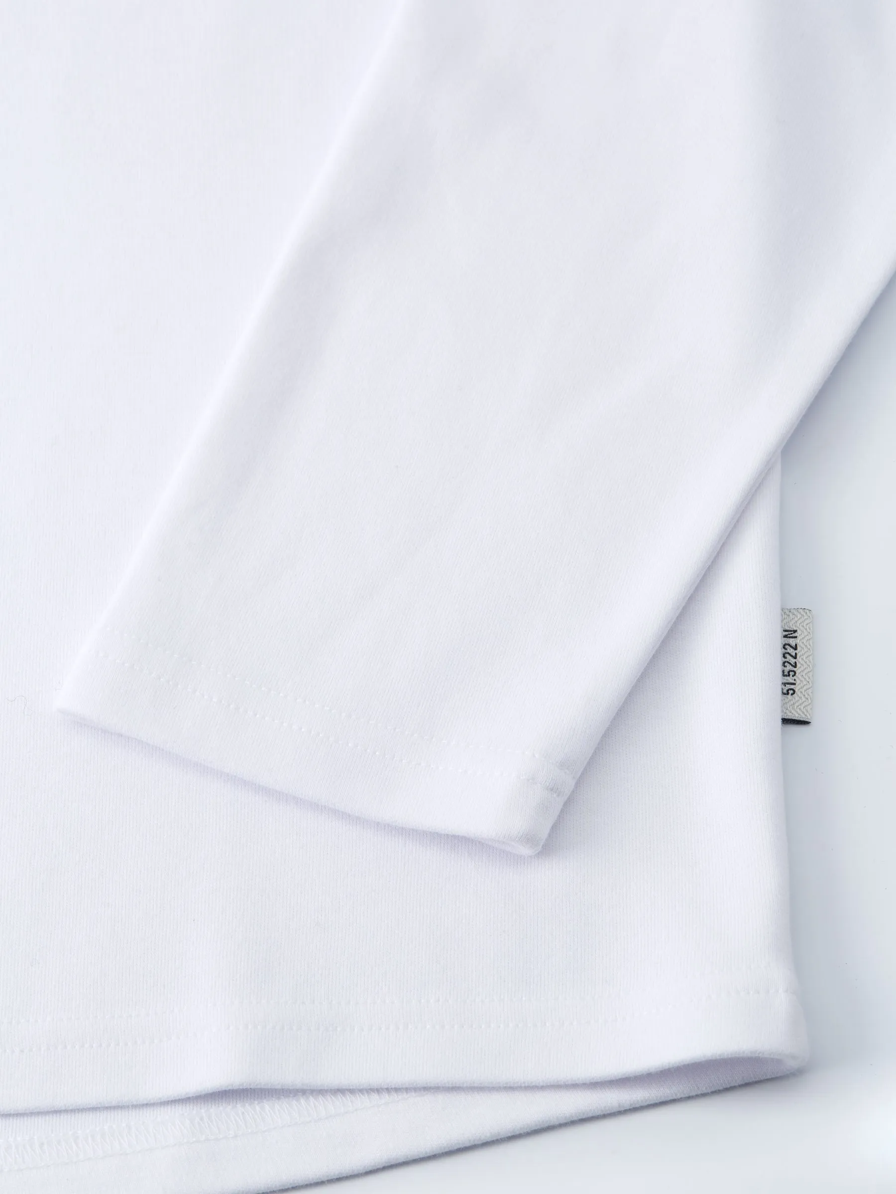 Heavy Long Sleeve Plain T-Shirt Tavistock White sold by Oliver Spencer product image thumbnail 4