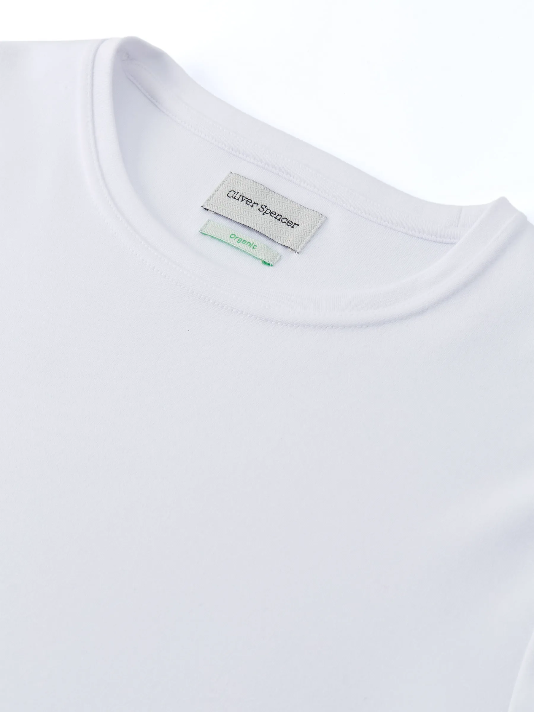 Heavy Long Sleeve Plain T-Shirt Tavistock White sold by Oliver Spencer product image thumbnail 3