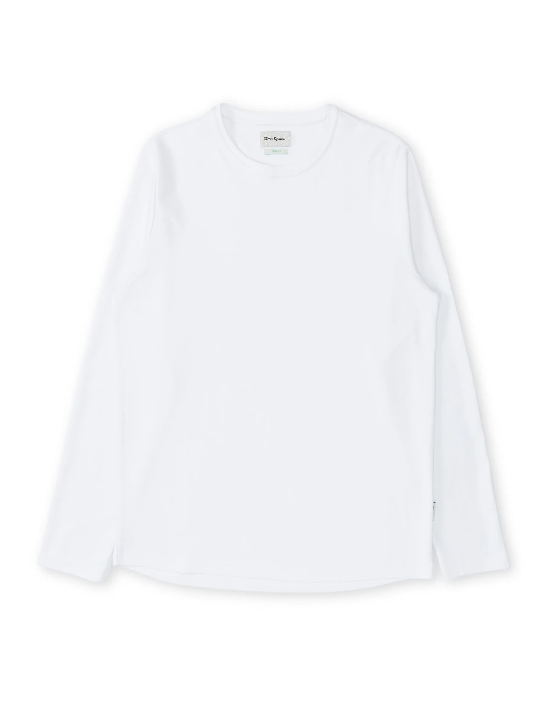 Heavy Long Sleeve Plain T-Shirt Tavistock White sold by Oliver Spencer