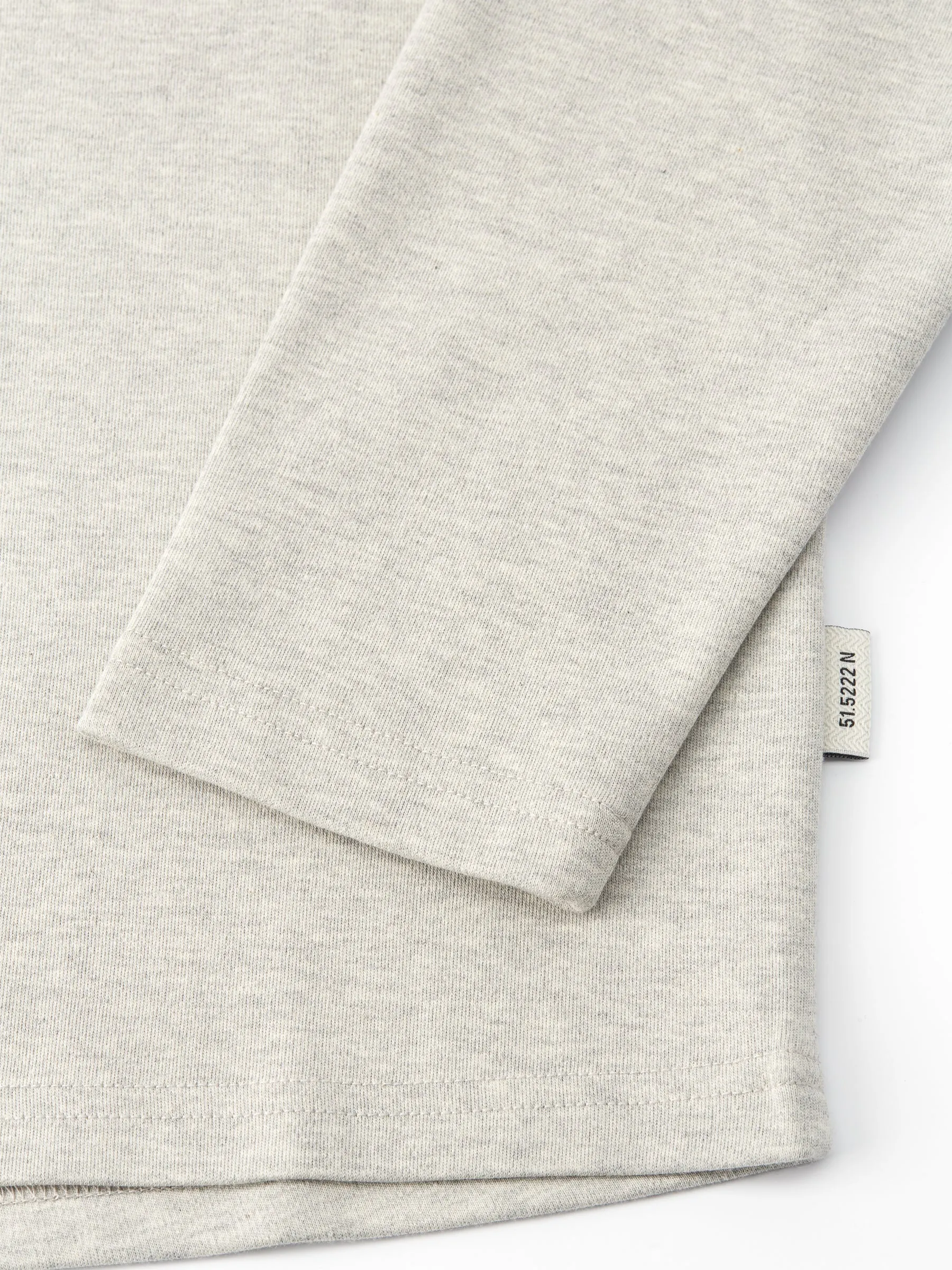 Heavy Long Sleeve Plain T-Shirt Tavistock Grey sold by Oliver Spencer product image thumbnail 4