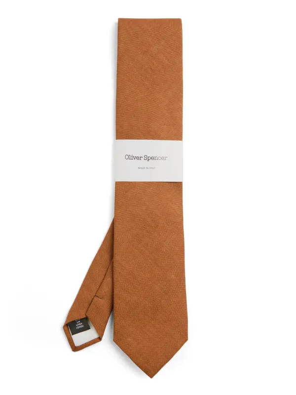 Tie Bridford Orange sold by Oliver Spencer