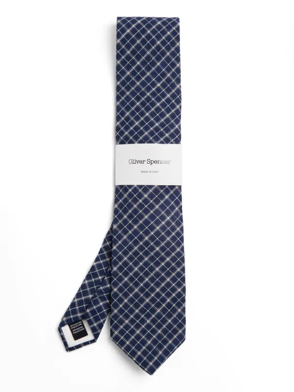 Tie Priory Navy sold by Oliver Spencer