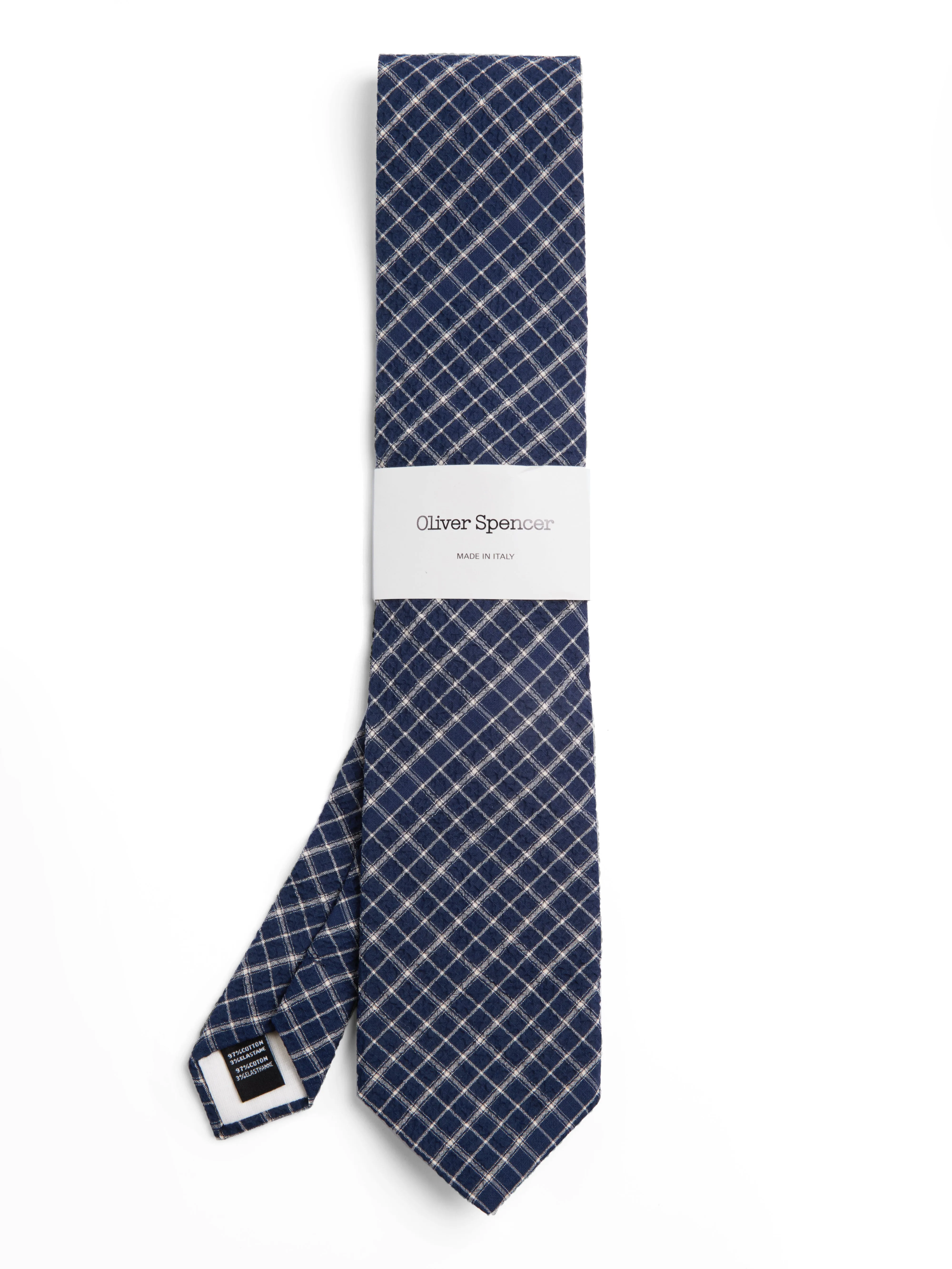 Tie Priory Navy sold by Oliver Spencer